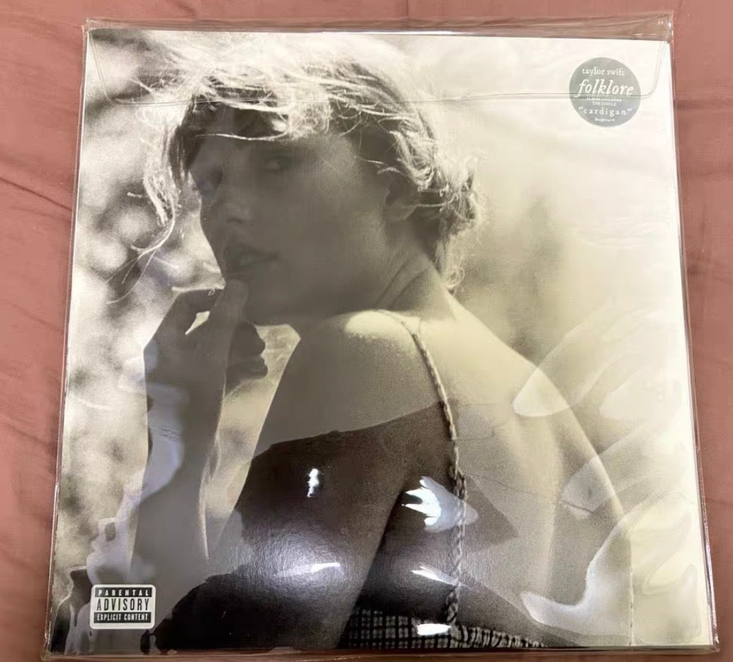 Taylor Swift Folklore Gray Vinyl French Pressing Open Box Like New Collectible