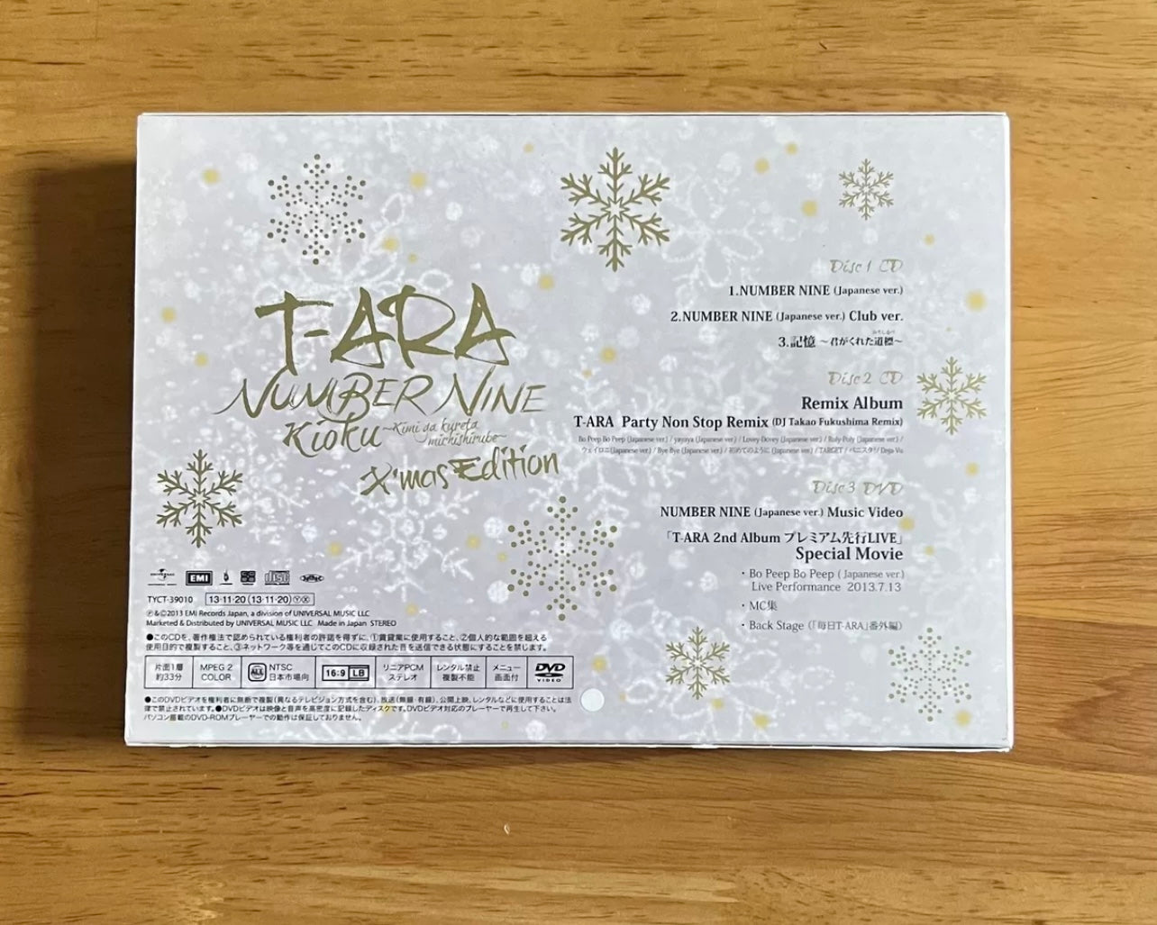 T-ARA – NUMBER NINE 日专 圣诞限定版