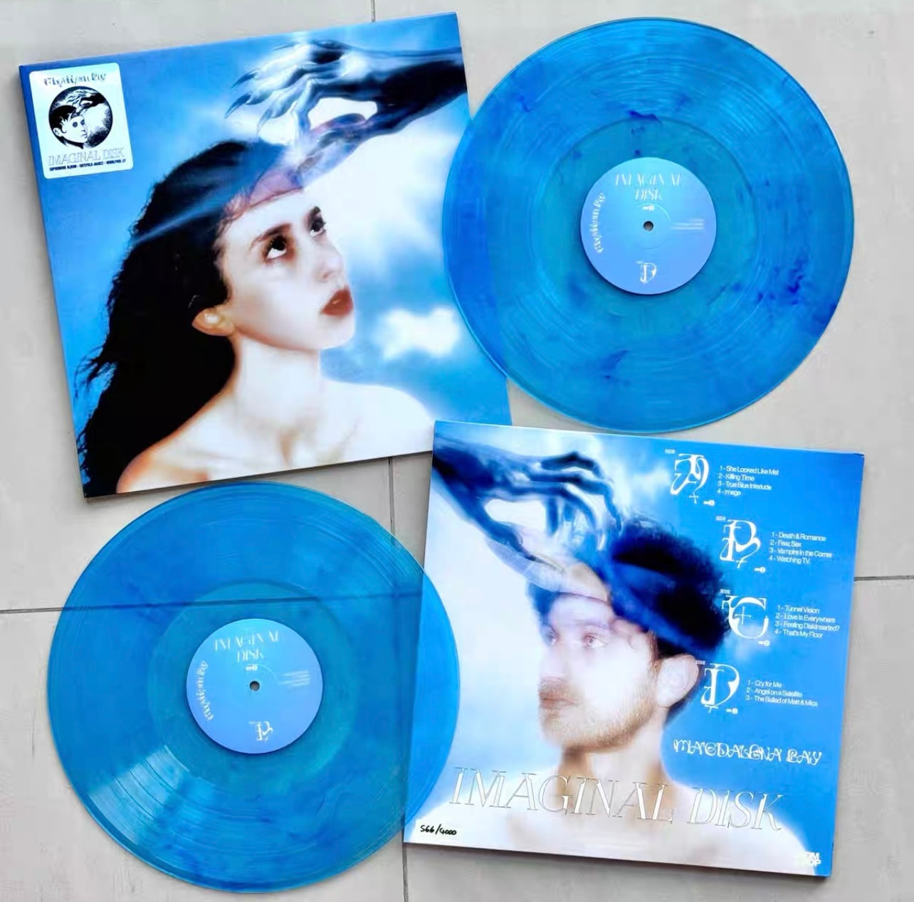 Magdalena Bay Imaginal Disk swirled blue vinyl LP (NM, opened)