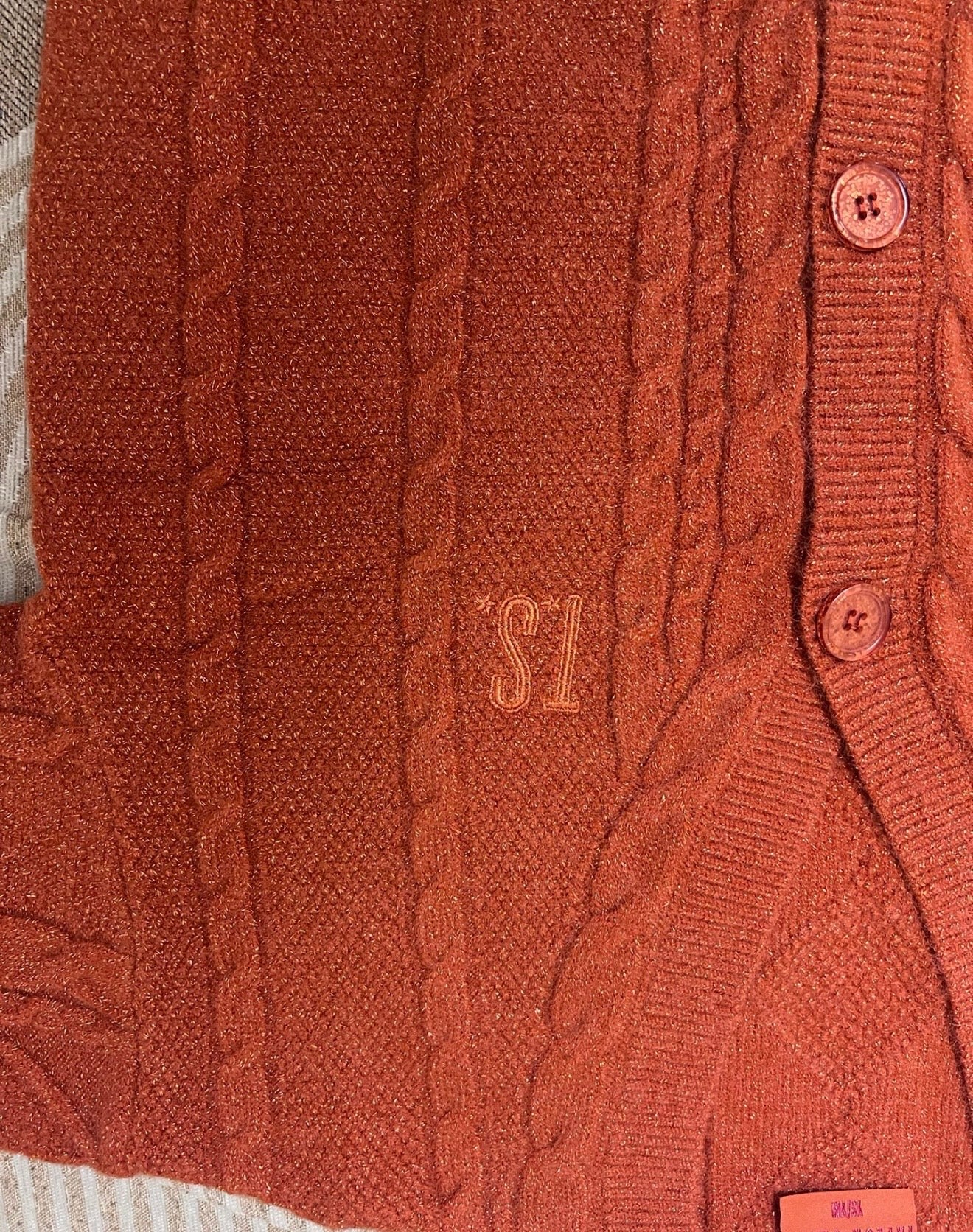 Taylor Swift The Life of a Showgirl Orange Wool Cardigan US Edition New In Box Read Desc