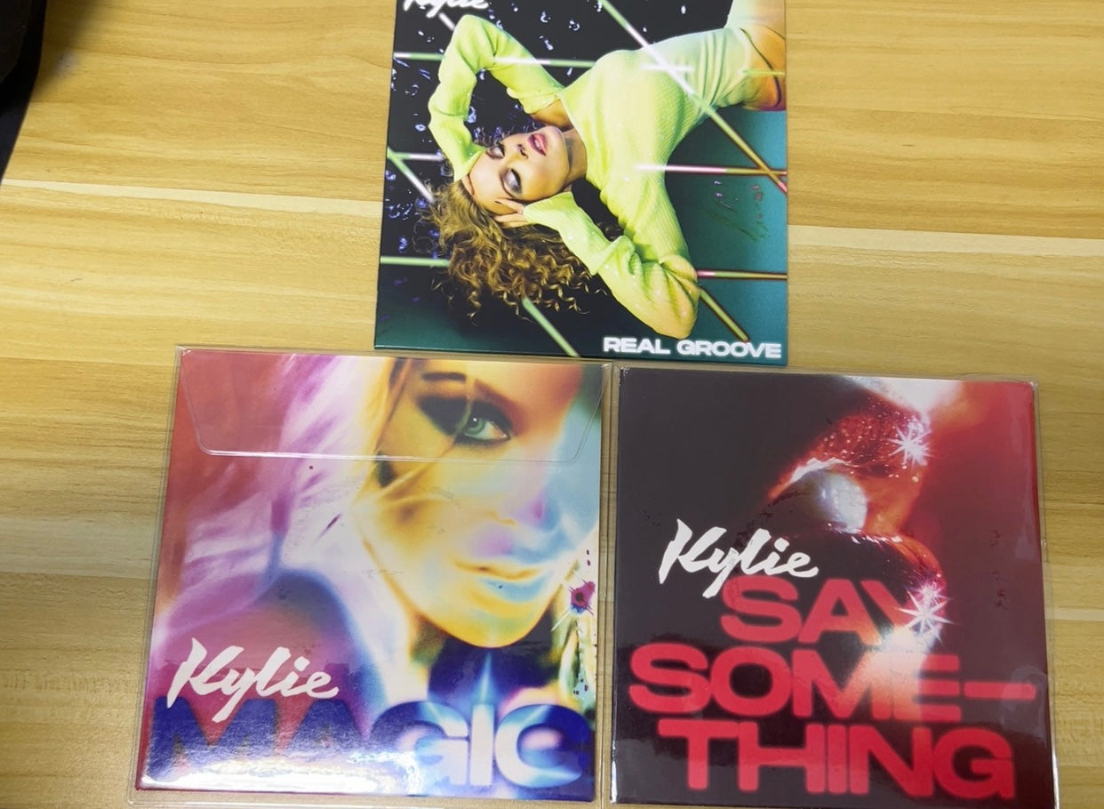 Kylie Minogue *DISCO* Era 3x Colored Vinyl Lot – *Say Something* / *Magic* / *Real Groove*