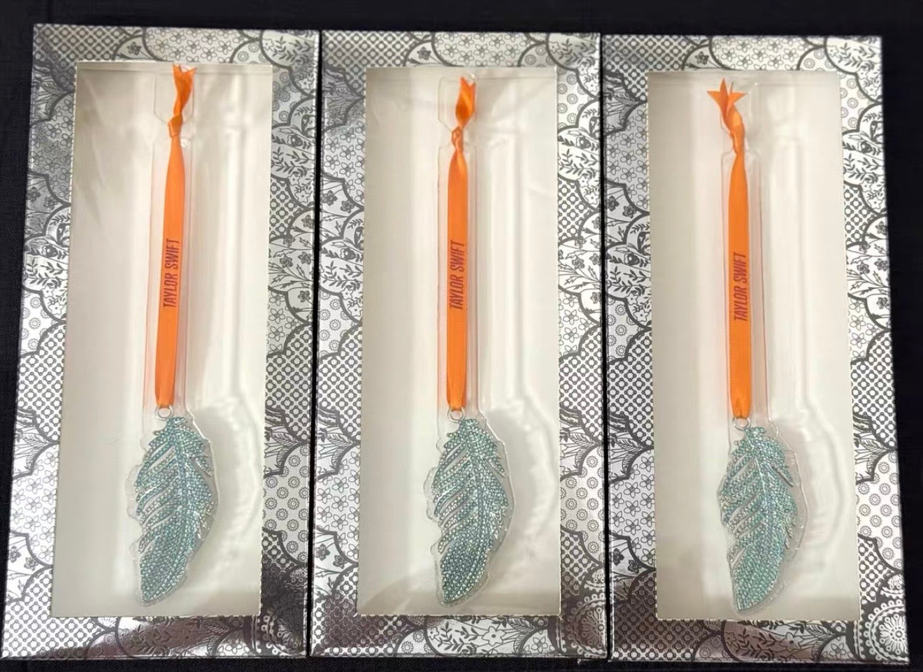 Taylor Swift Holiday Collection "The Life Of A Showgirl" Feather Ornament - New - Read Desc