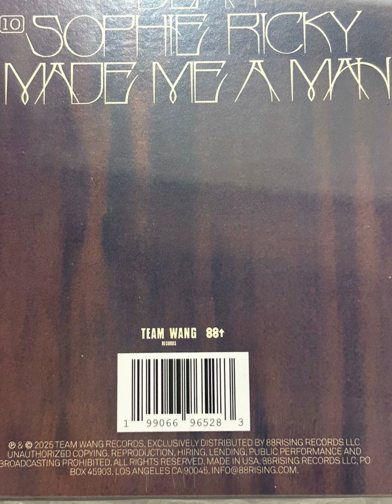 Jackson Wang Magic Man Limited Edition Black Vinyl LP