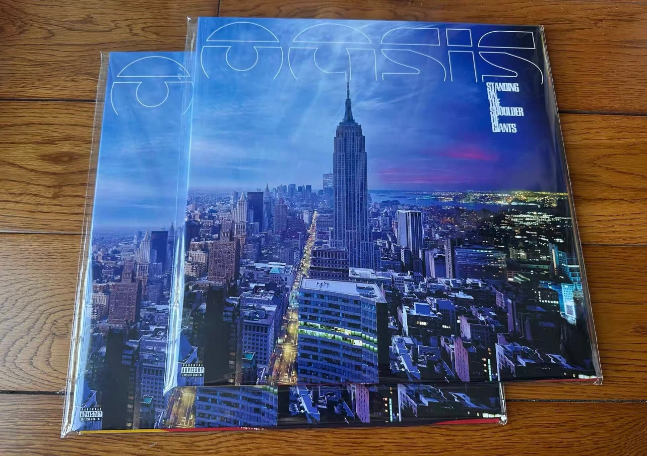 Oasis Standing On The Shoulder Of Giants BR 25th Anniversary splatter vinyl LP (No.~305/3000, unsealed)