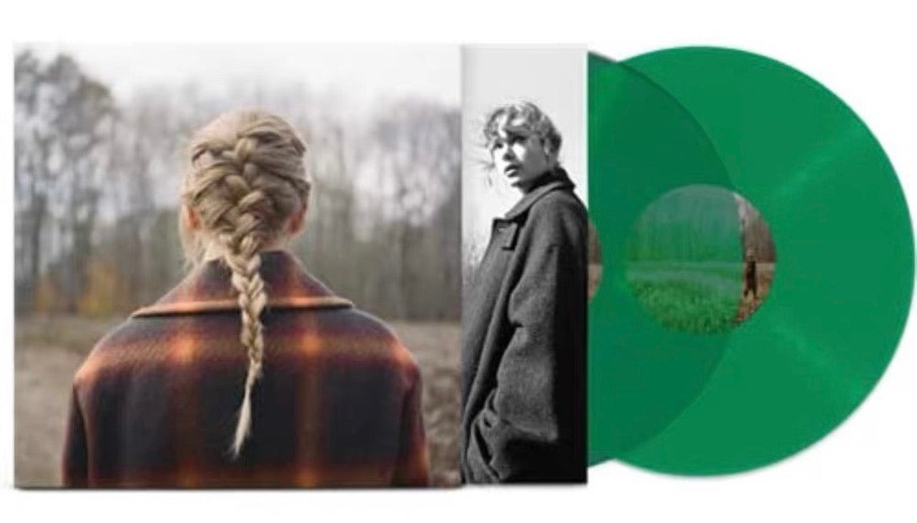 Taylor Swift evermore 2LP Green Translucent Vinyl - US/EU Edition - New Sealed