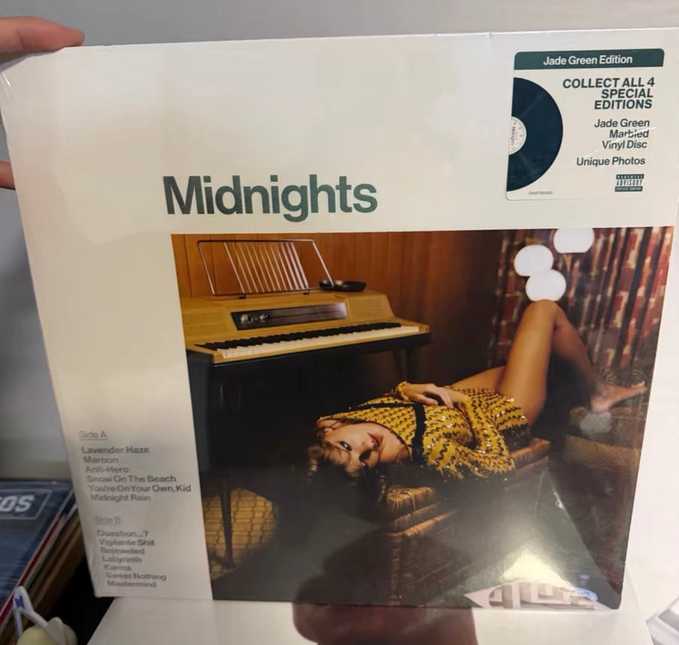 Taylor Swift Midnights Jade Green Transparent French Press LP Vinyl Sealed