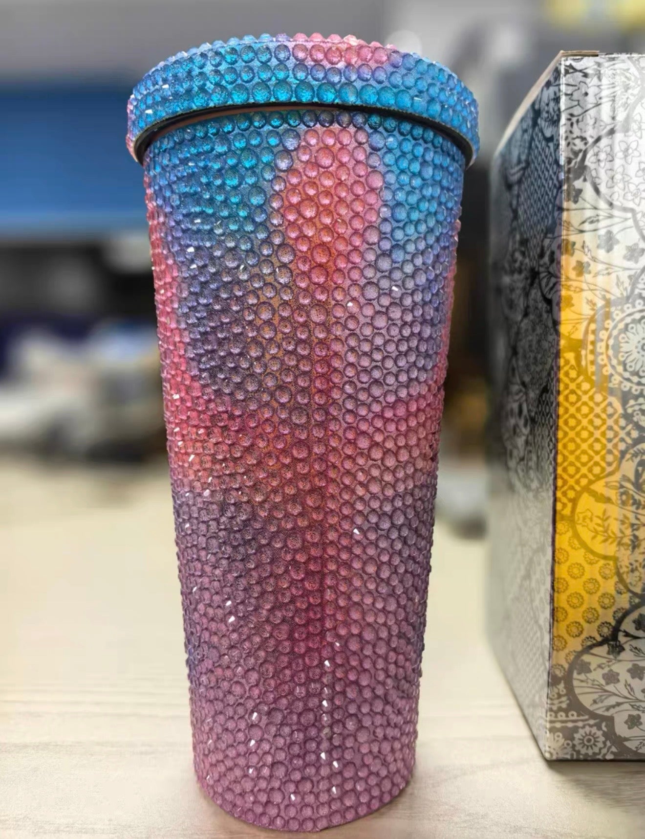 Taylor Swift Lover Official Tumbler 24oz Cloud Print Insulated Stainless Steel New Authentic