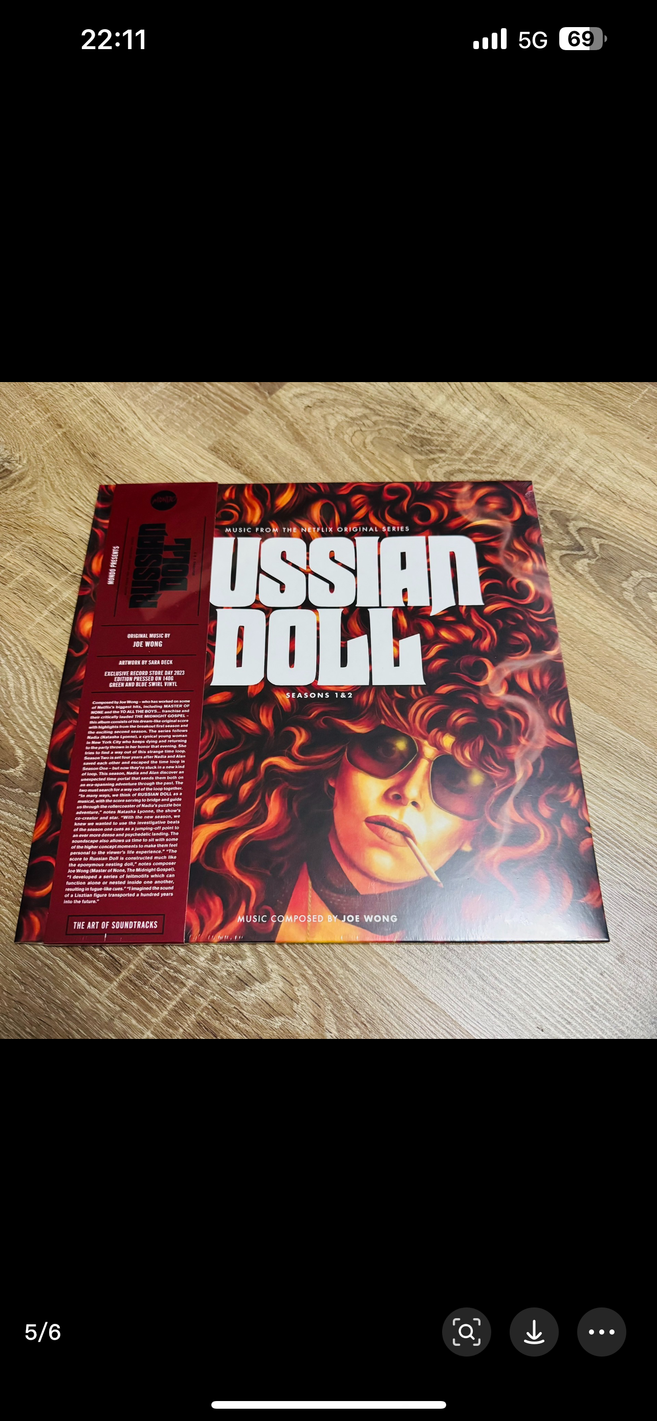 Joe Wong Russian Doll: Seasons 1 & 2 OST Color Vinyl LP