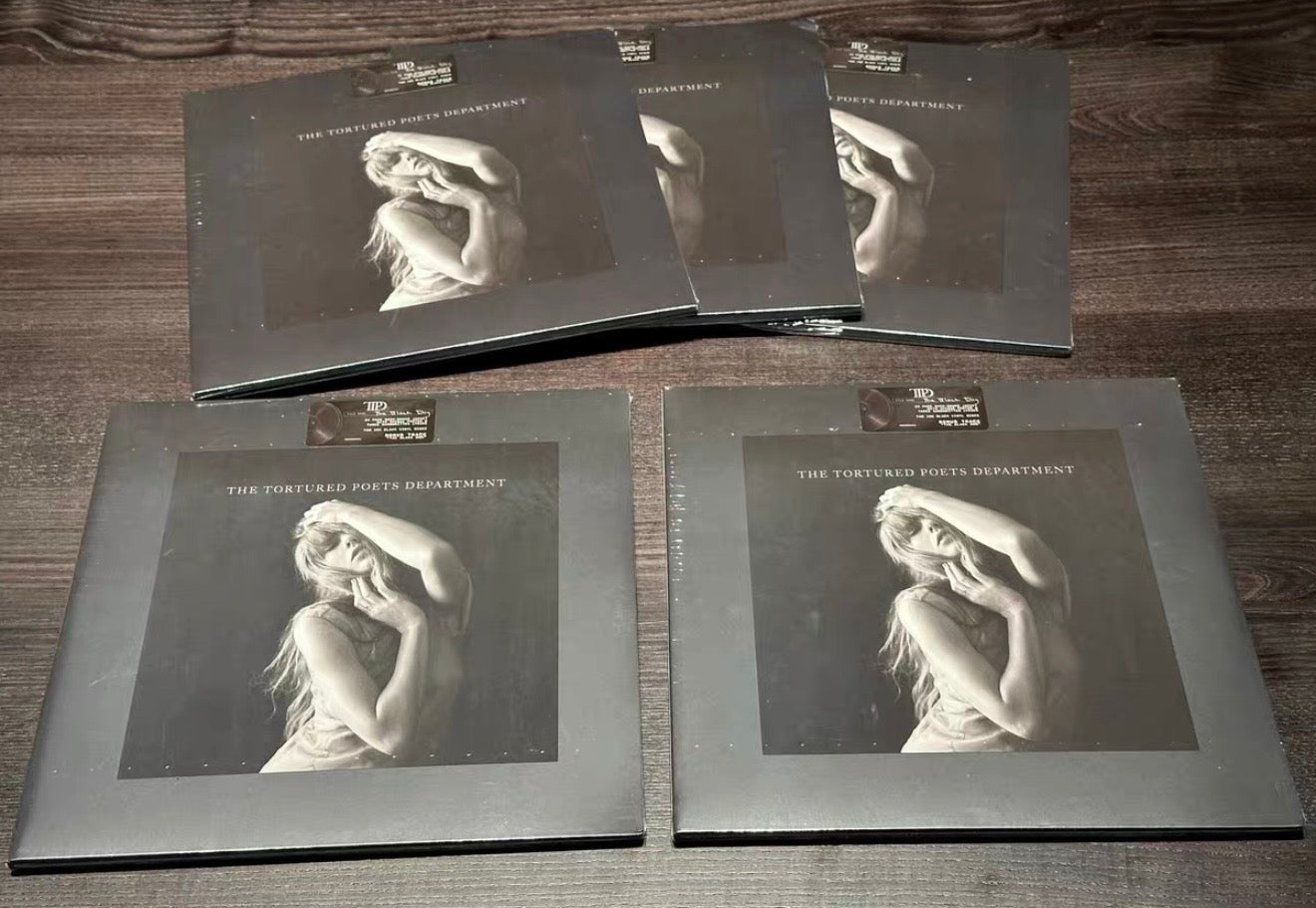 Taylor Swift The Tortured Poets Department Black Dog Deluxe 4LP German Edition Sealed Read Desc