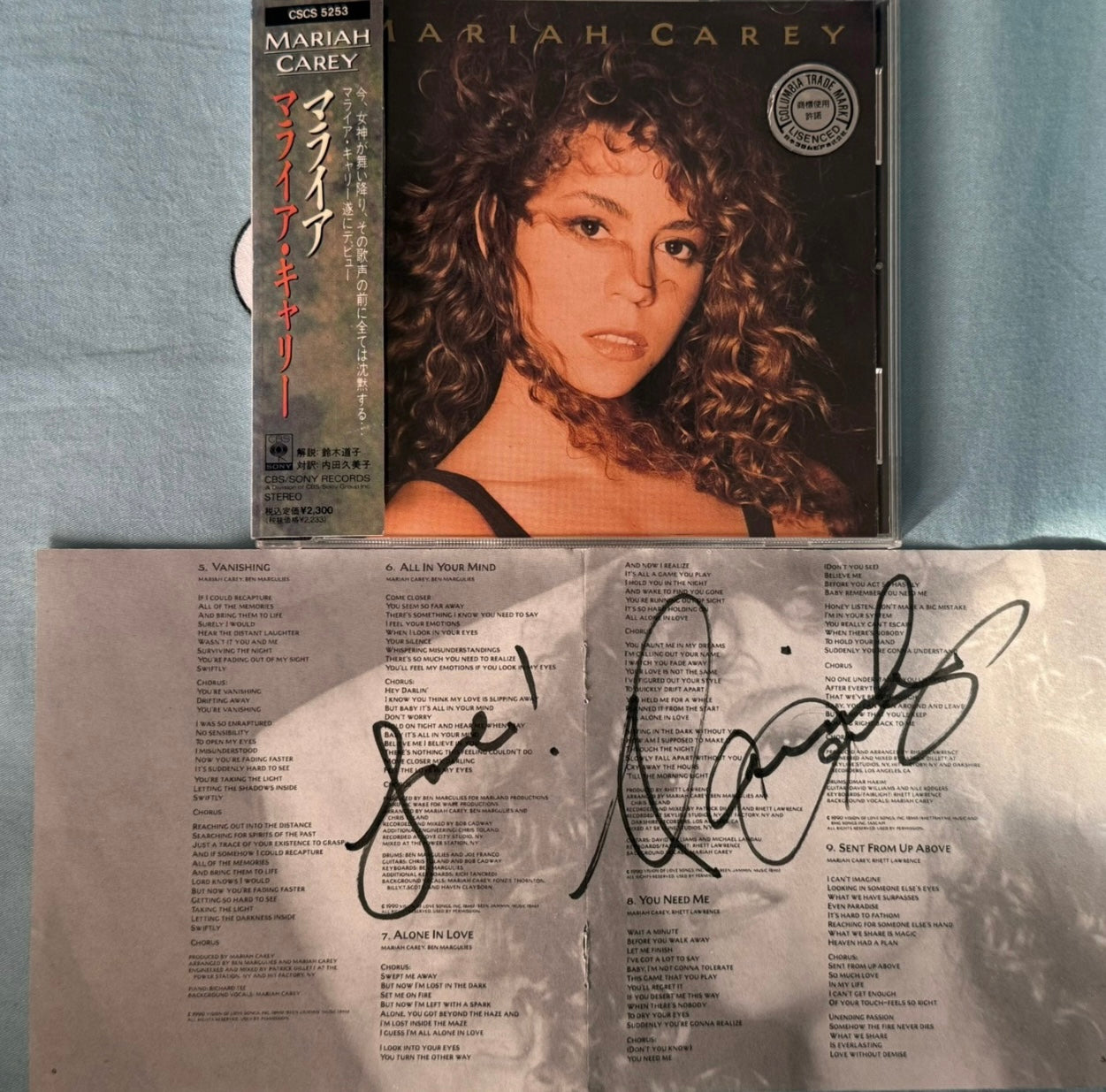Mariah Carey – Self-Titled Album (Signed CD) with signature