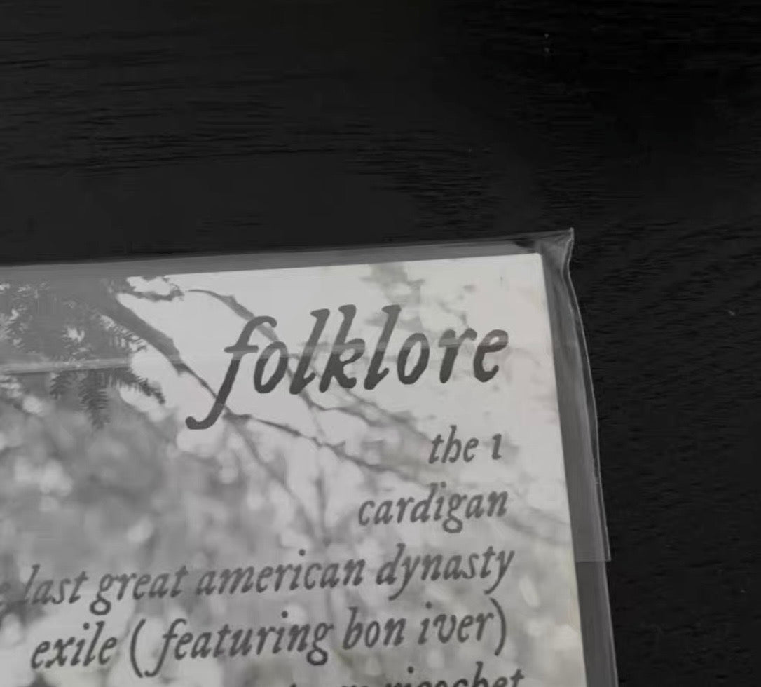 Taylor Swift Folklore Transparent Clear Vinyl US French Pressing Sealed Mint Collectible