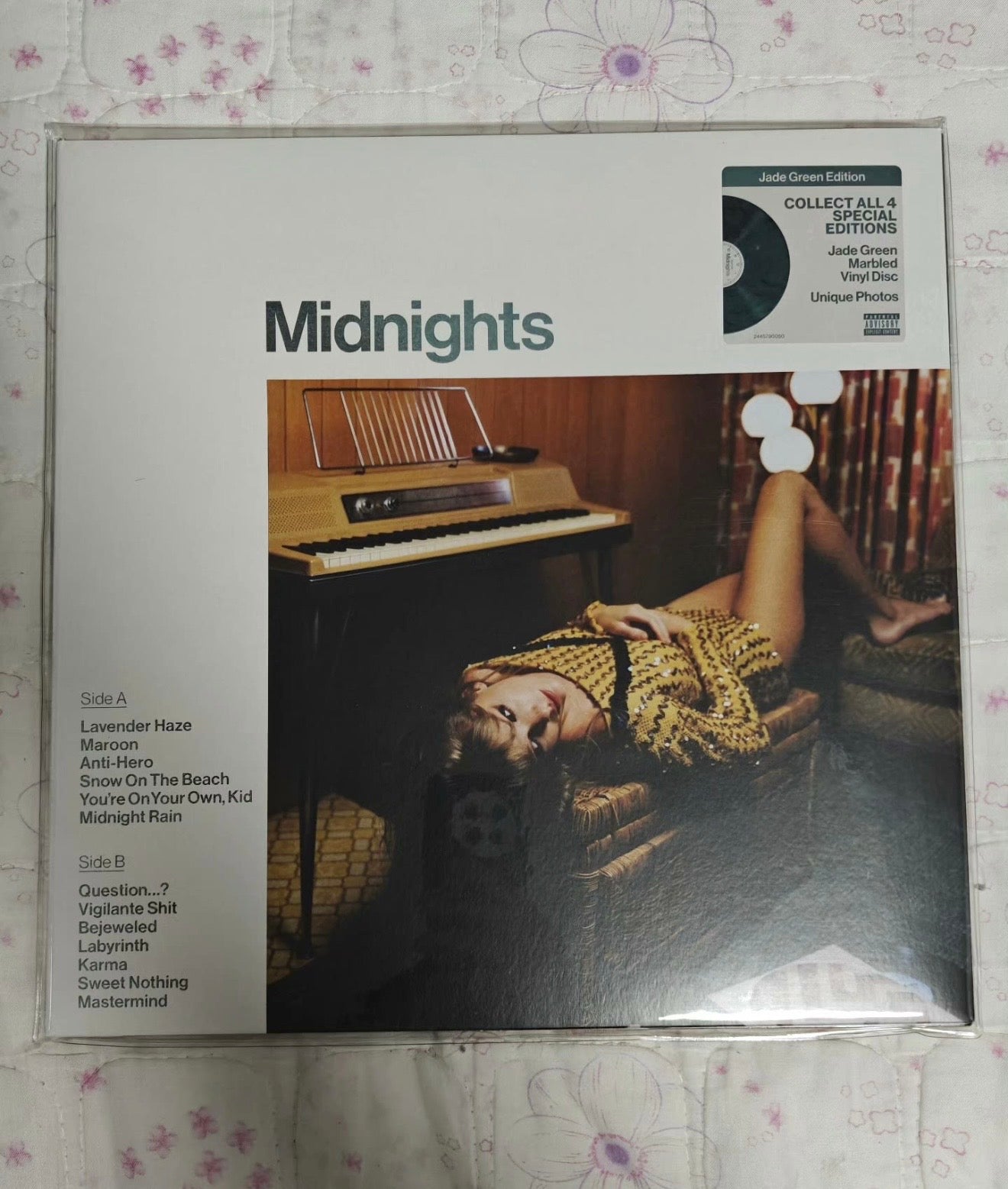 Taylor Swift Midnights US Jade Green Vinyl LP Open Box Like New