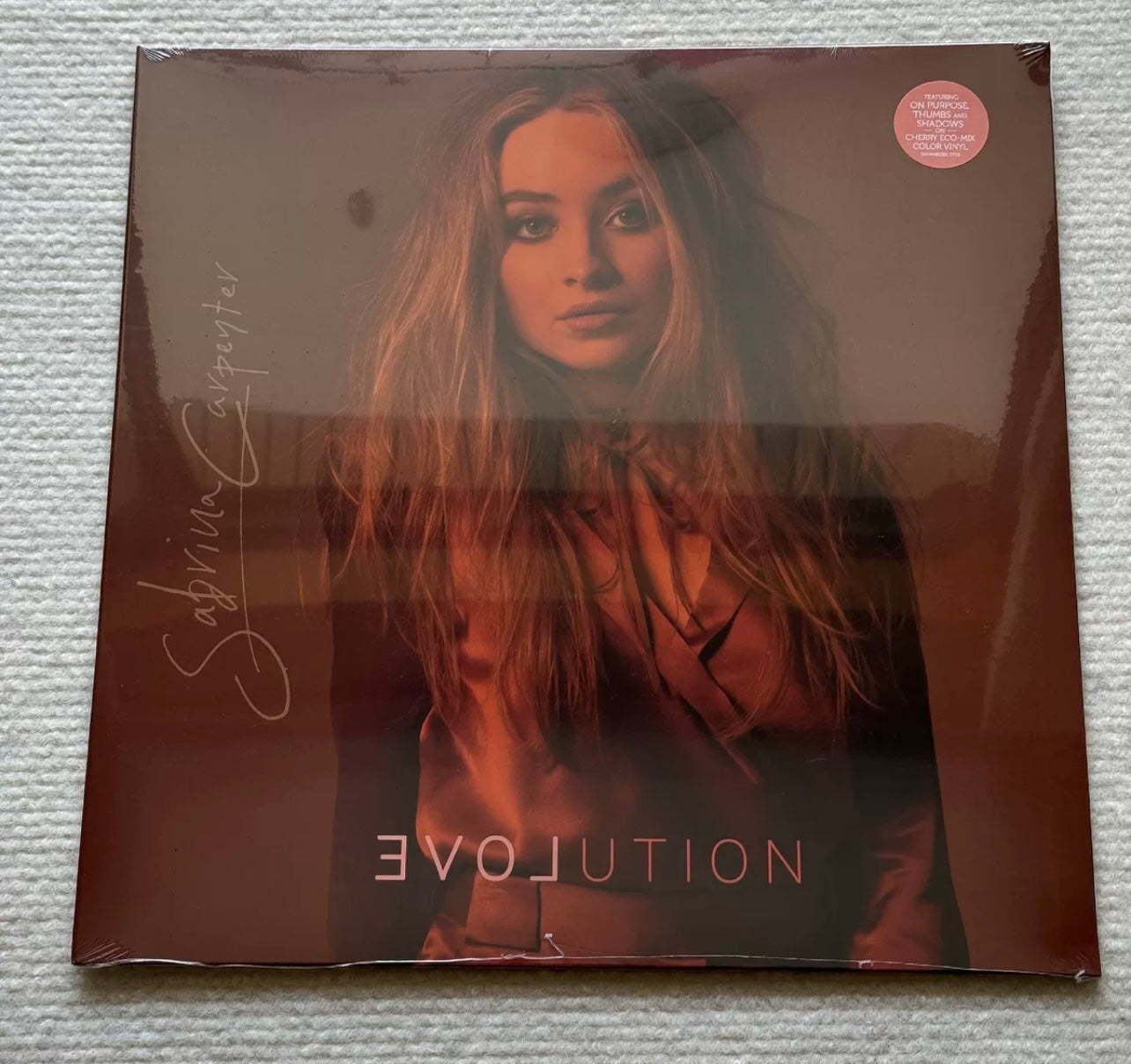 [JUST AS SHOWN]  Sabrina Carpenter Evolution 彩膠 LP