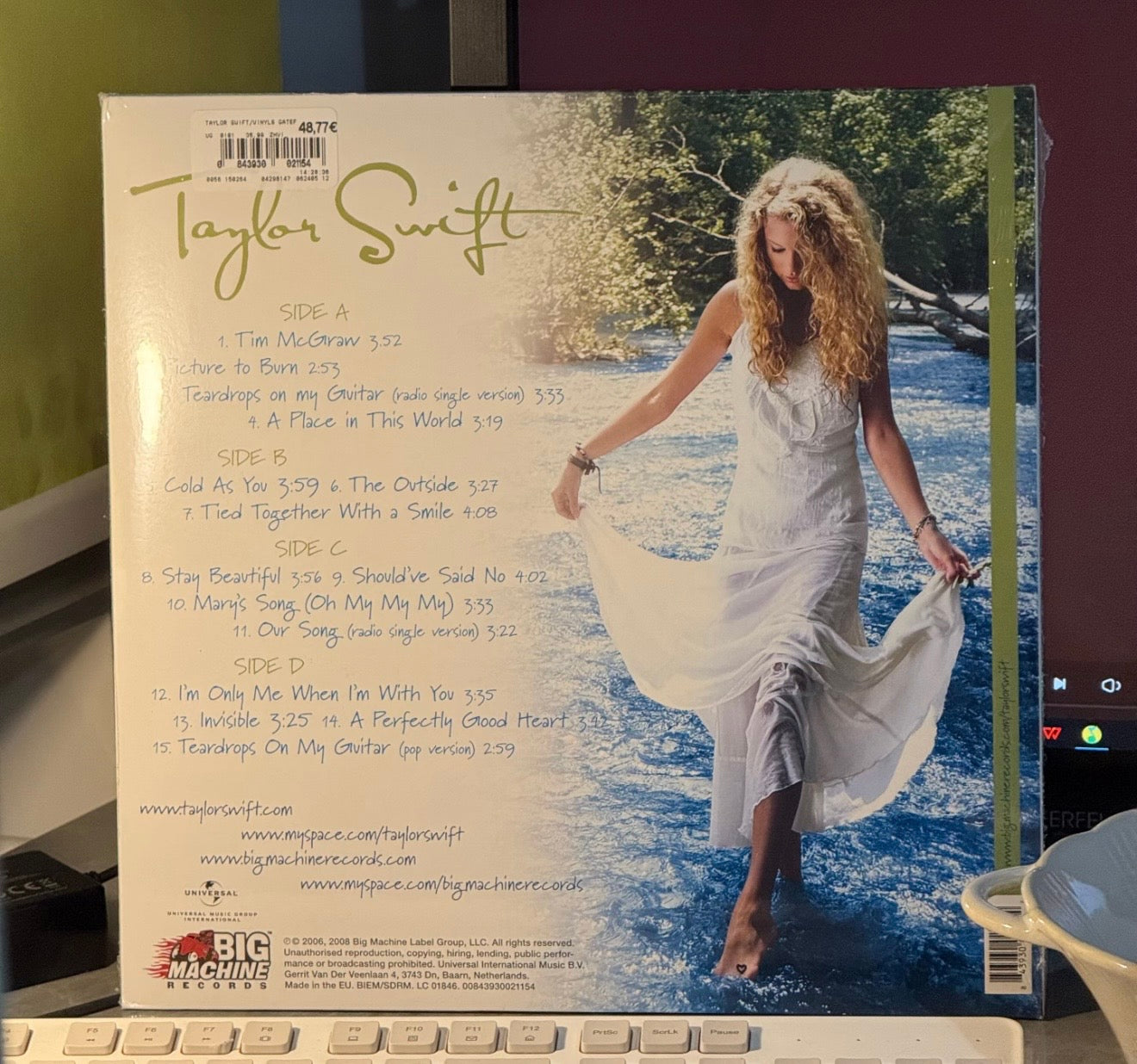Taylor Swift - Taylor Swift (2006 EU/US 2LP Vinyl) | Pressed in Paris | Brand New Sealed | Like New