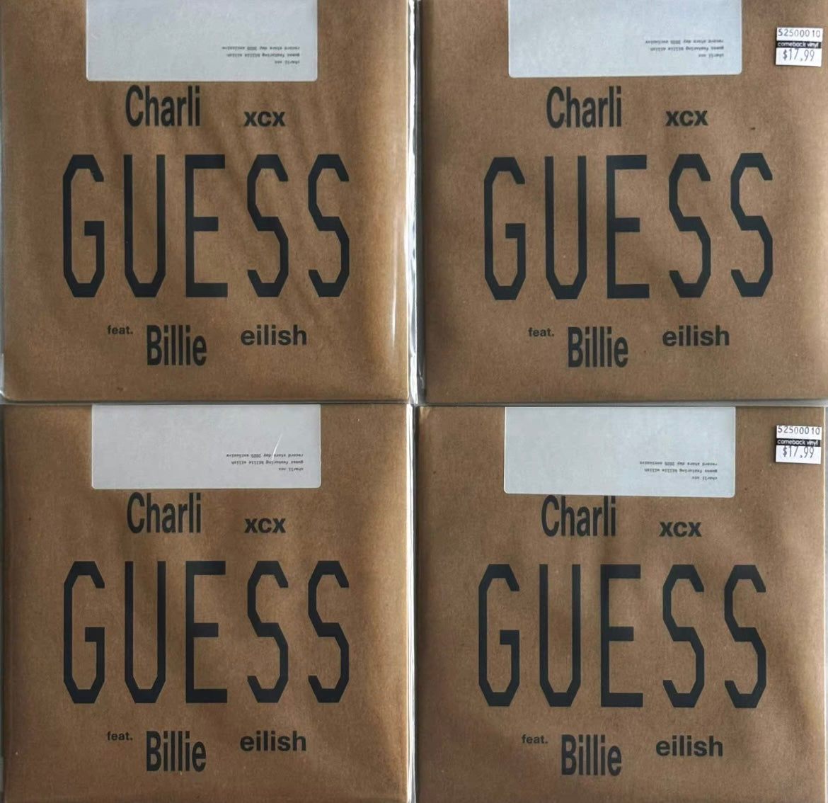 Charli XCX & Billie Eilish – Guess 7" Single Vinyl (RSD 2025 Limited to 10,000)
