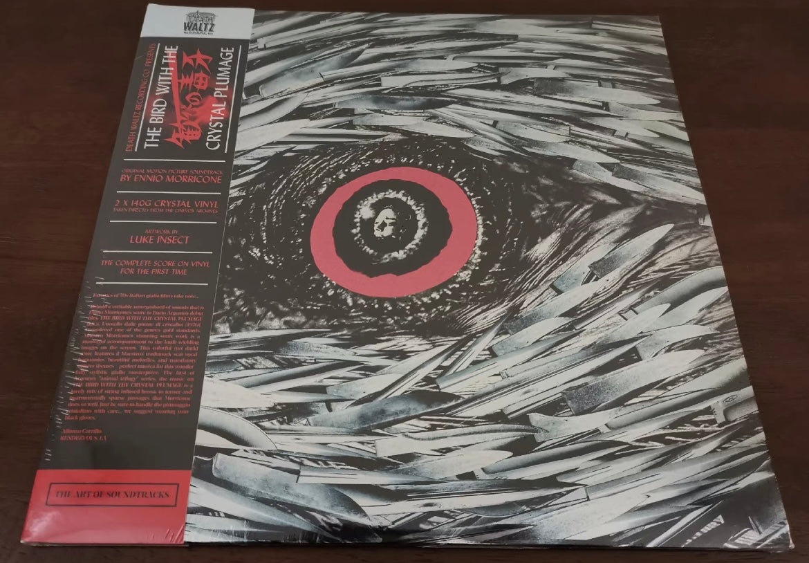The Bird with the Crystal Plumage original soundtrack 2LP crystal clear vinyl limited to 1500 sealed