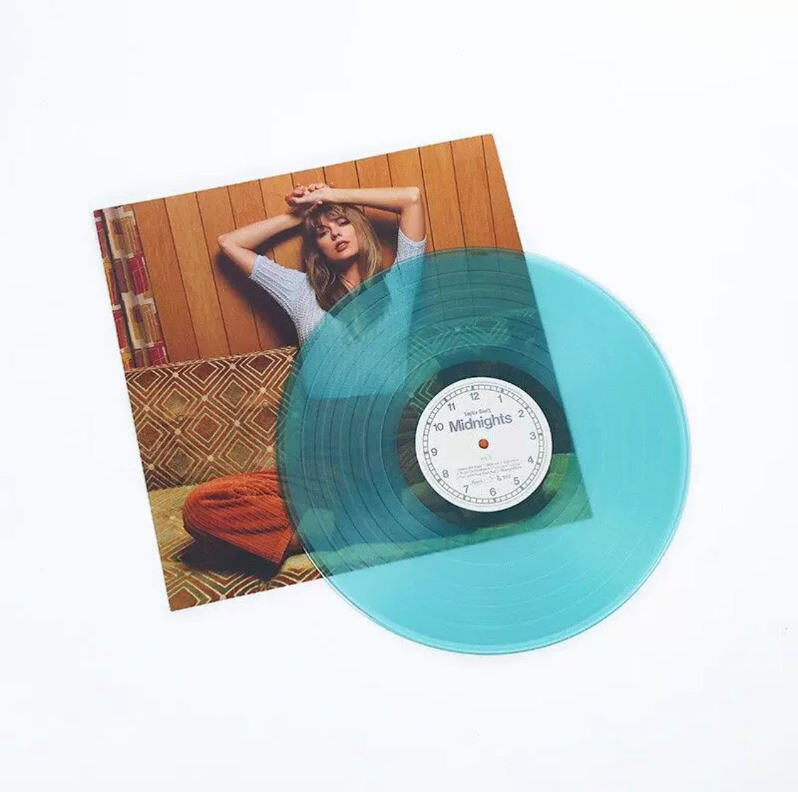 Taylor Swift Midnights Lavender Marbled Vinyl LP with 2025 Calendar Card.