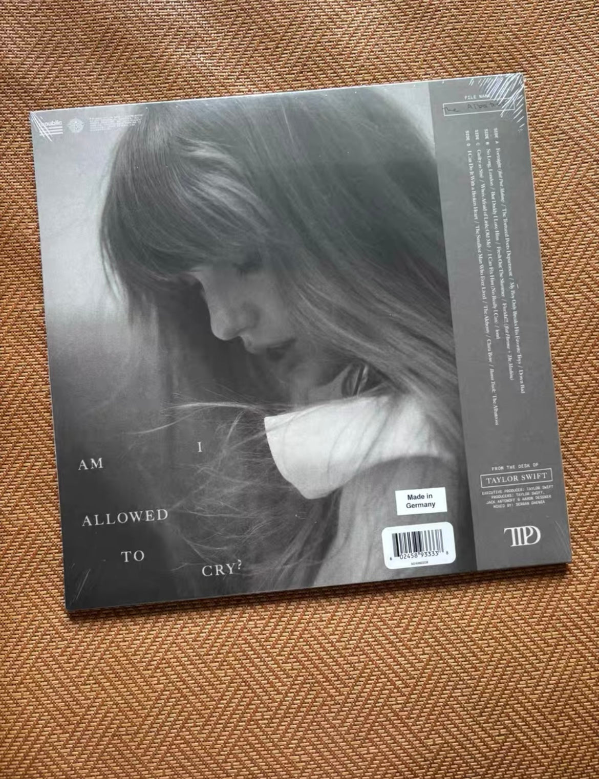 Taylor Swift *The Tortured Poets Department* (Version 3 – Grey Vinyl, EU Edition)