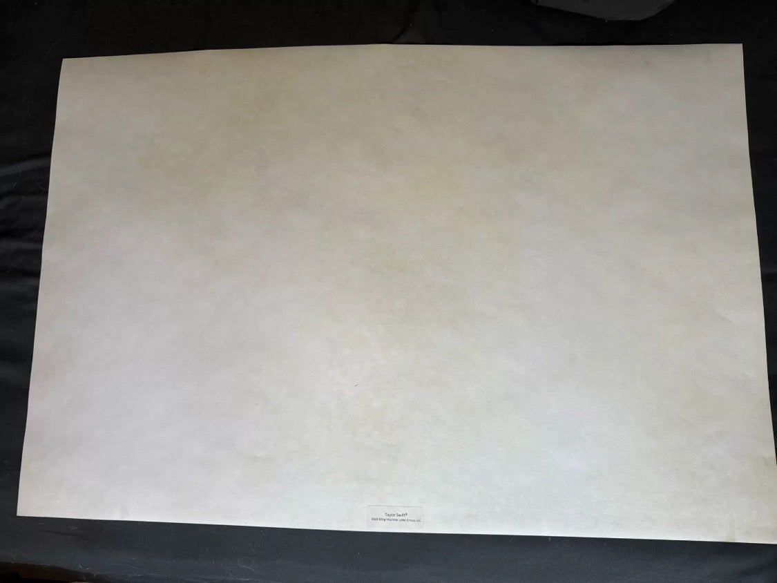 Framed limited edition *Delicate* poster from Taylor Swift’s *Reputation* era, numbered 820/2000, minor back yellowing.