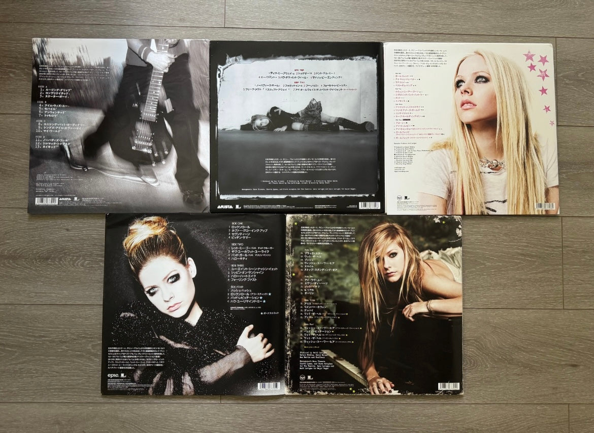 Avril_Lavigne_Japanese_LP_Color_Vinyl_Set_Let_Go_Under_My_Skin_The_Best_Damn_Thing_Limited_Edition