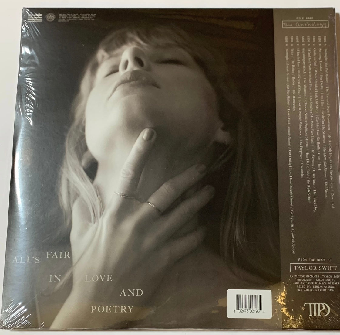 Taylor Swift TTPD The Anthology 4LP Colored Vinyl Sealed