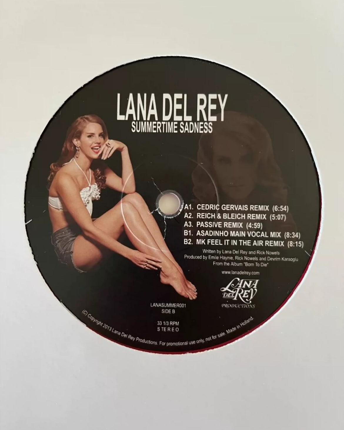 Lana Del Rey - Summertime Sadness Dutch Pink Vinyl 2013 拉娜·德尔·雷《Summertime Sadness》荷蘭粉膠，2013年版