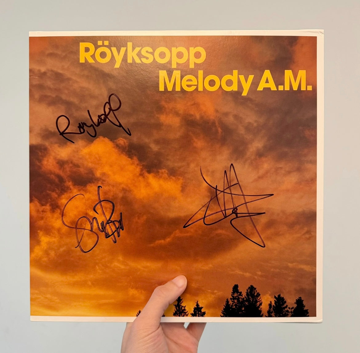 Röyksopp Melody A.M. 2LP 2013 UK reissue signed by band opened
