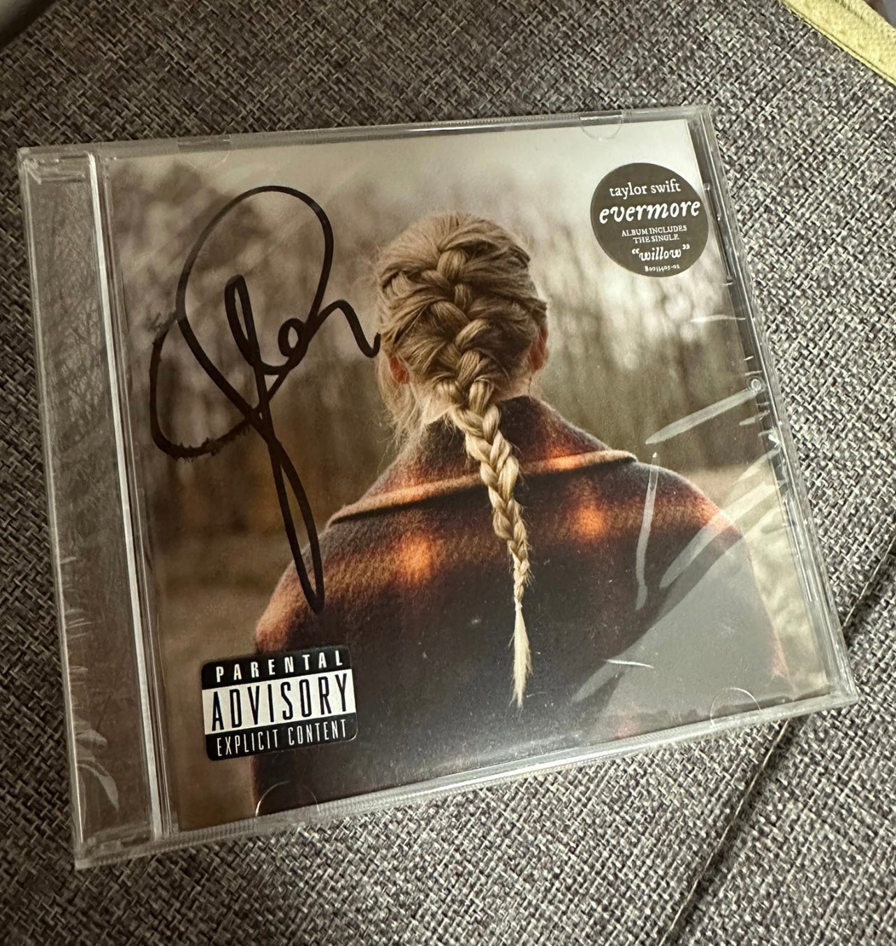 Taylor Swift Evermore Signed CD - Limited Edition