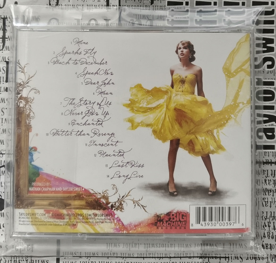 Taylor Swift Speak Now Signed Album, Complete with Disc, Perfect Condition