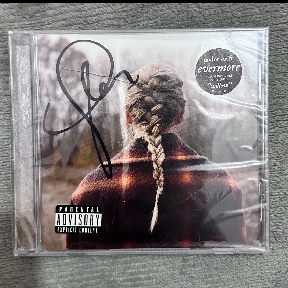 Taylor Swift – Evermore Hand-Signed CD (Autographed Collectible)