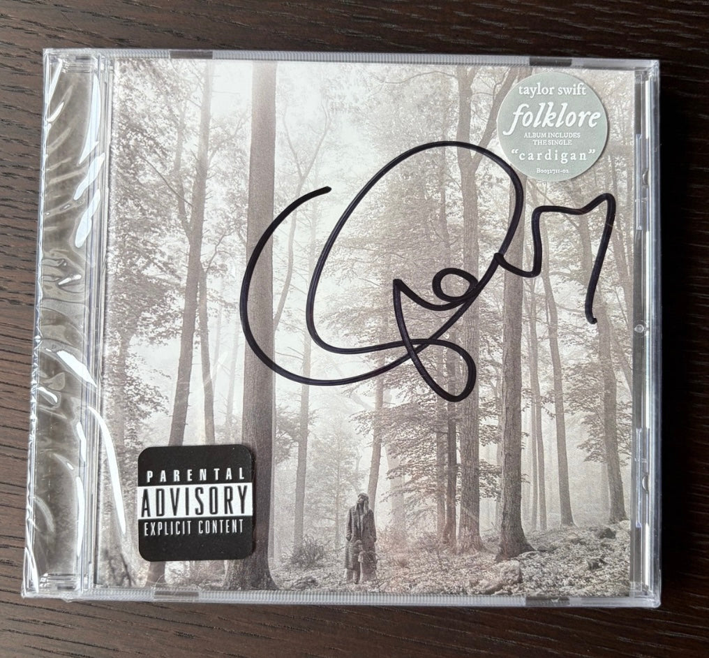 Taylor Swift Folklore Signed CD Sealed Collectible