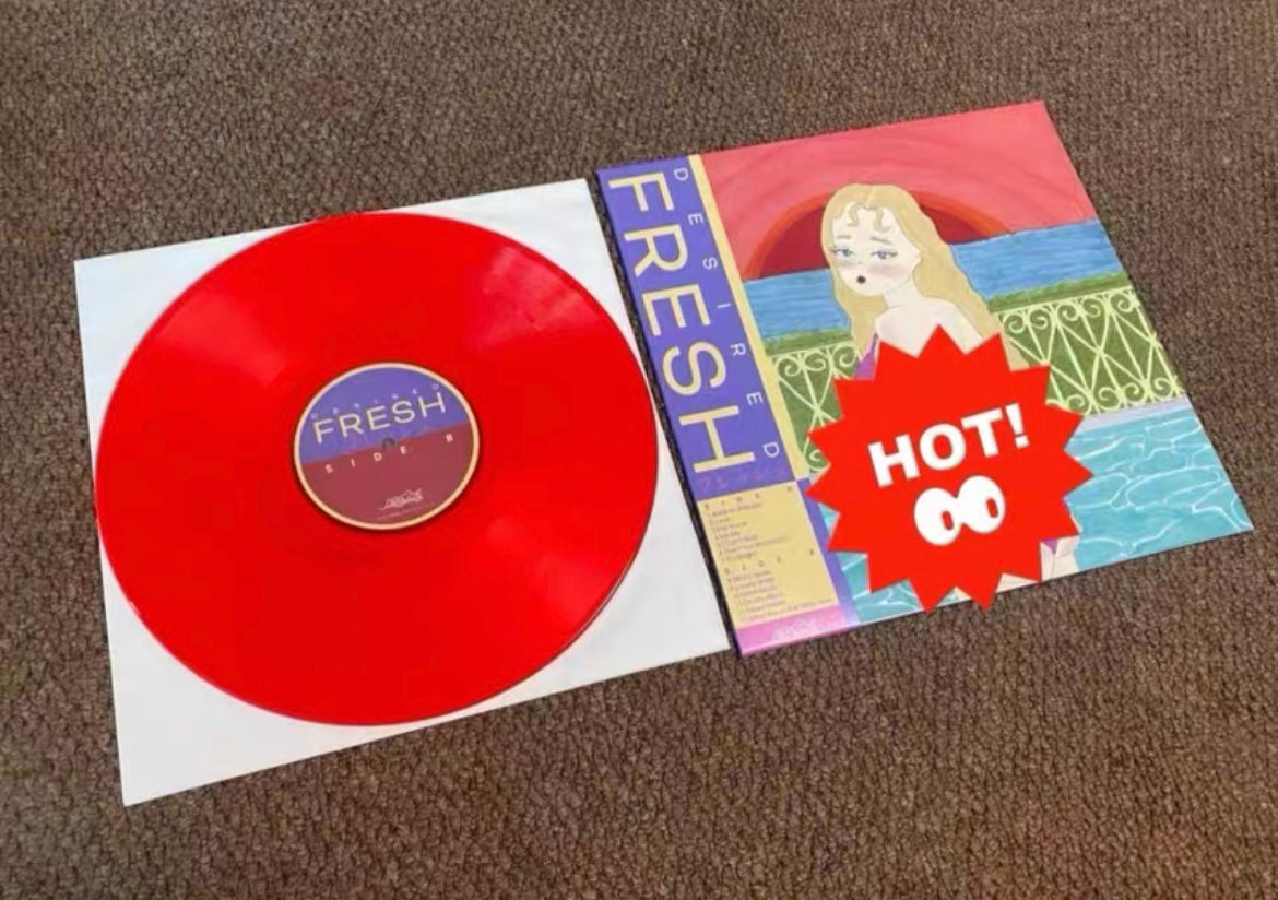 Desired Fresh LP transparent red vinyl vaporwave sealed