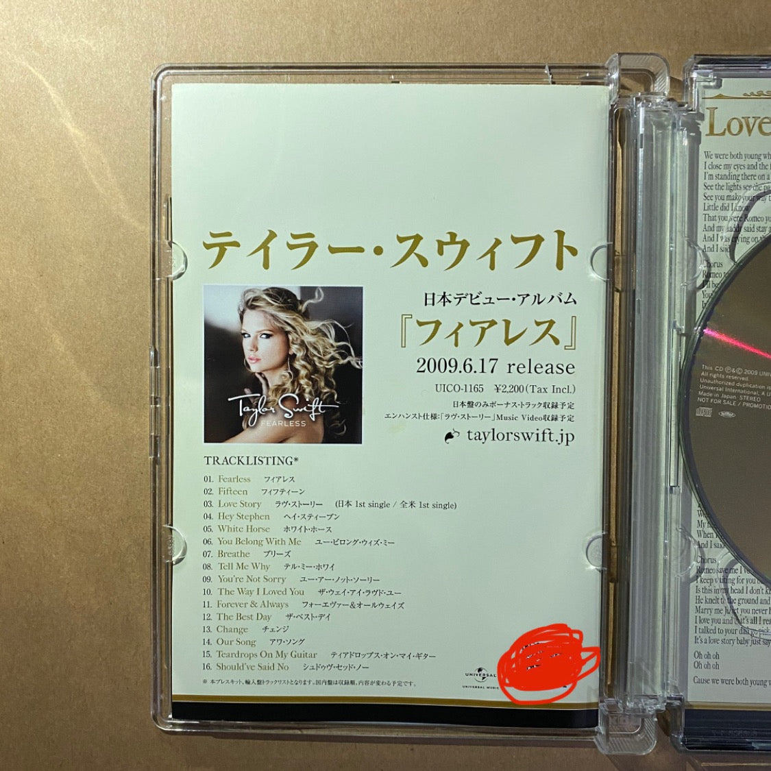 TS-FearlessPromoDVDCassVGDiscNM