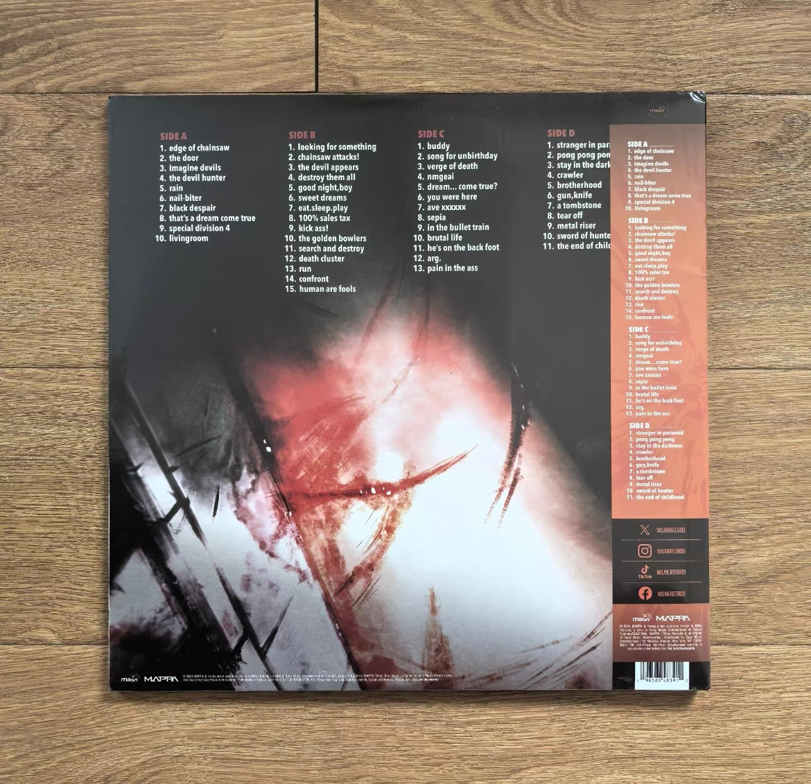 Chainsaw Man – Original Soundtrack by Kensuke Ushio 2LP Splatter Vinyl