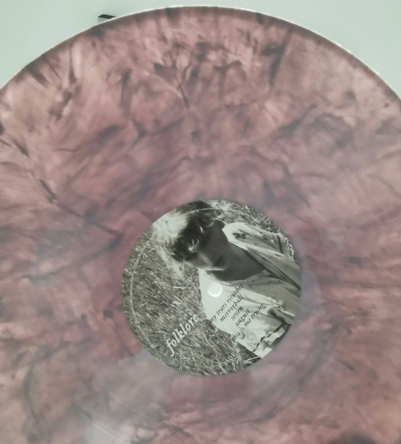 Taylor Swift Folklore Vinyl LP Purple Marble Variant US Pressing Opened