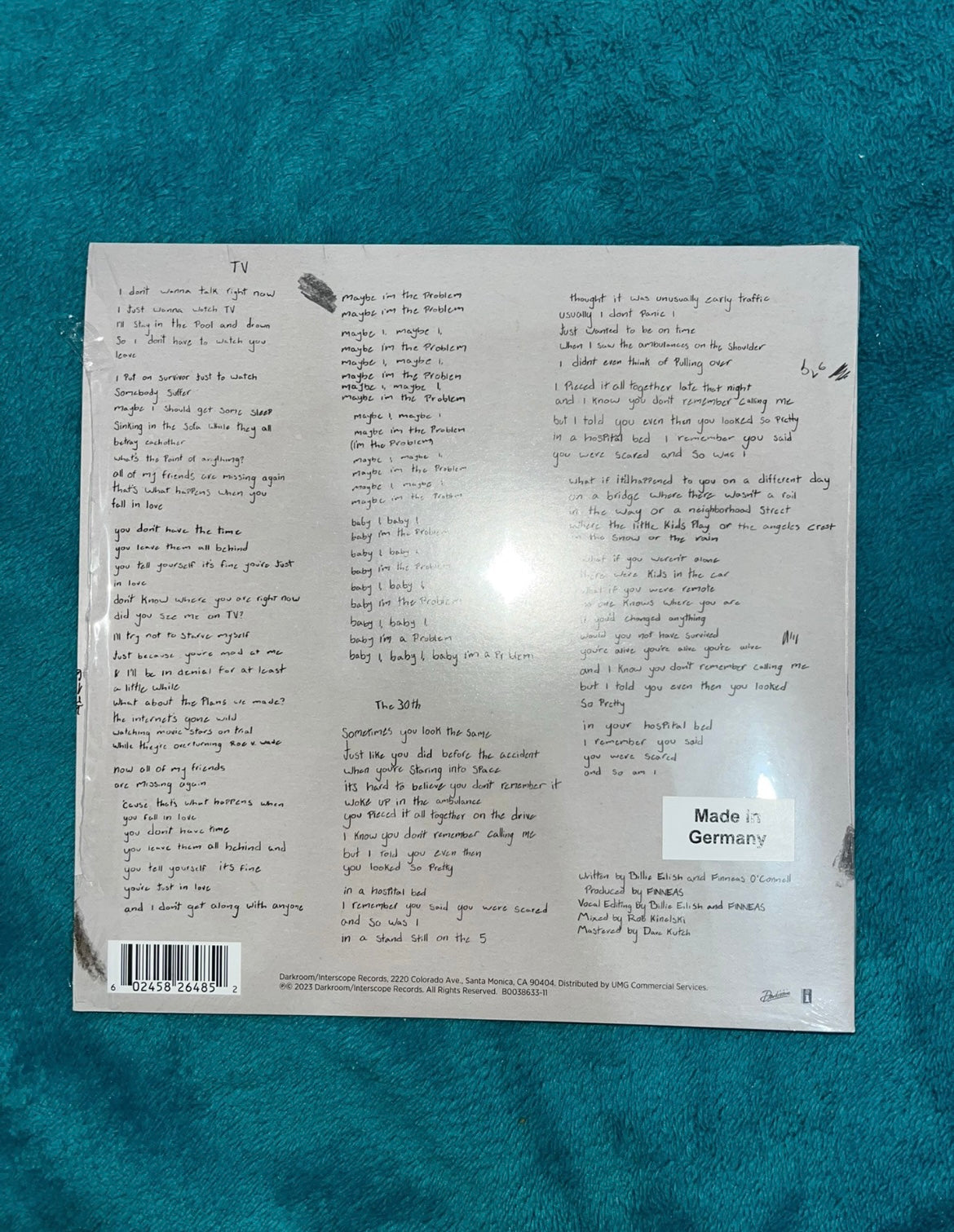 Billie Eilish - TV / The 30th (Limited Edition 7-Inch Green Vinyl)