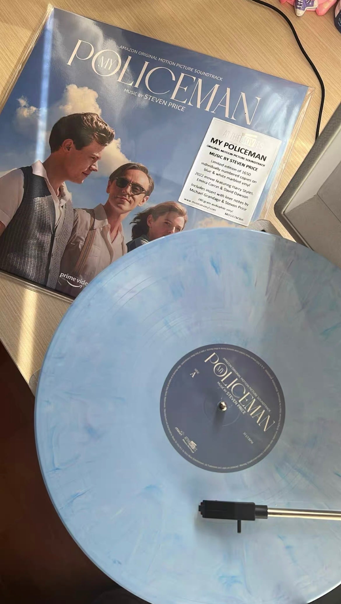Harry Styles My Policeman LP blue white marble vinyl limited sealed