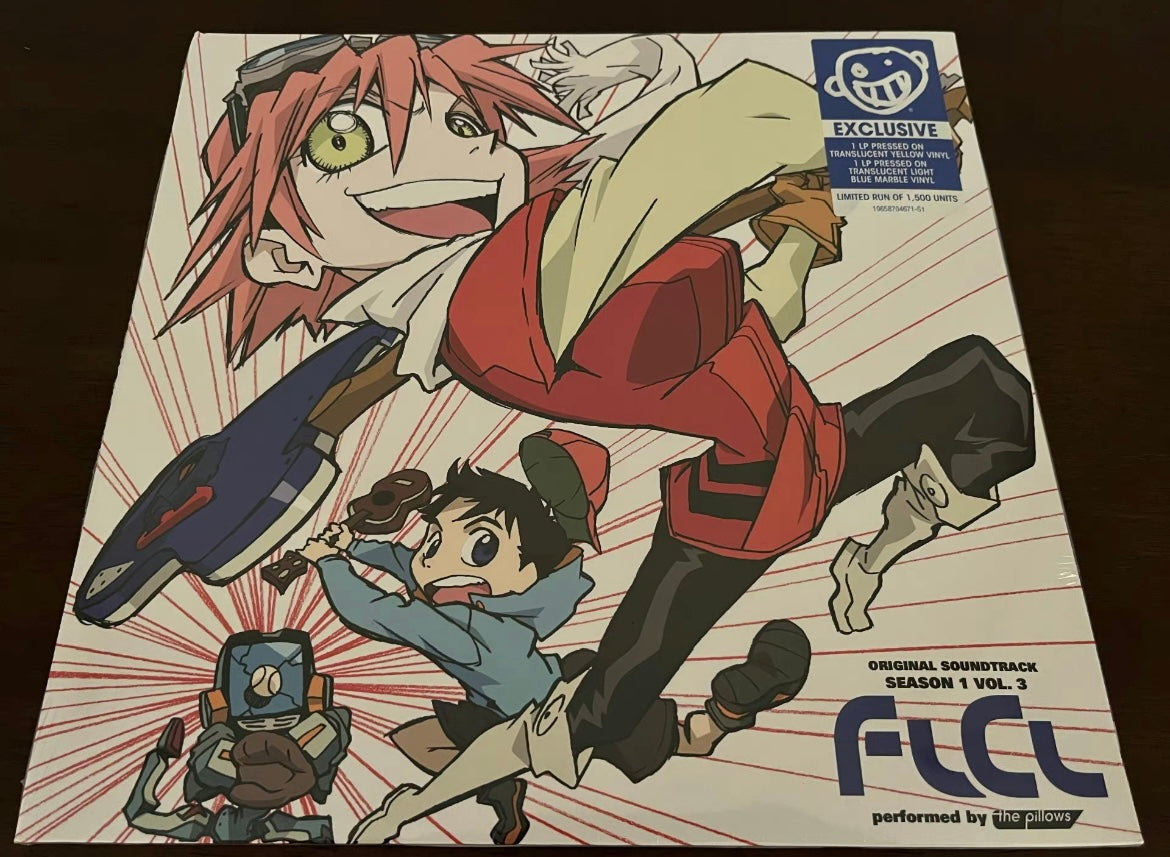 FLCL Alternative Vol. 3 original soundtrack 2LP blue marble & yellow vinyl limited 1500 sealed