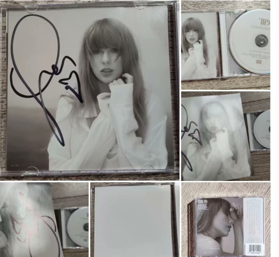 Taylor Swift – Signed Bundle Speak Now TTPD Showgirl Ophelia Vinyl CD Set NM/VG+