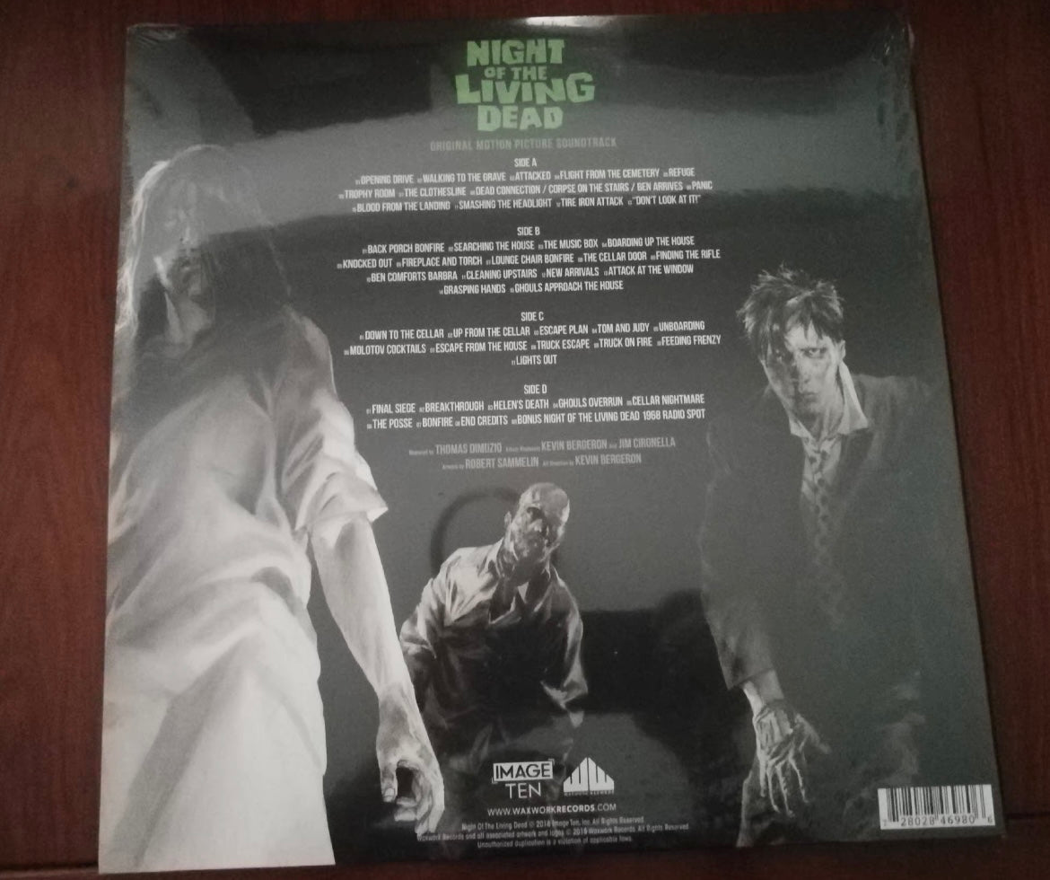 Night of the Living Dead original soundtrack 50th Anniversary 2LP clear smoke vinyl limited 500 edition sealed