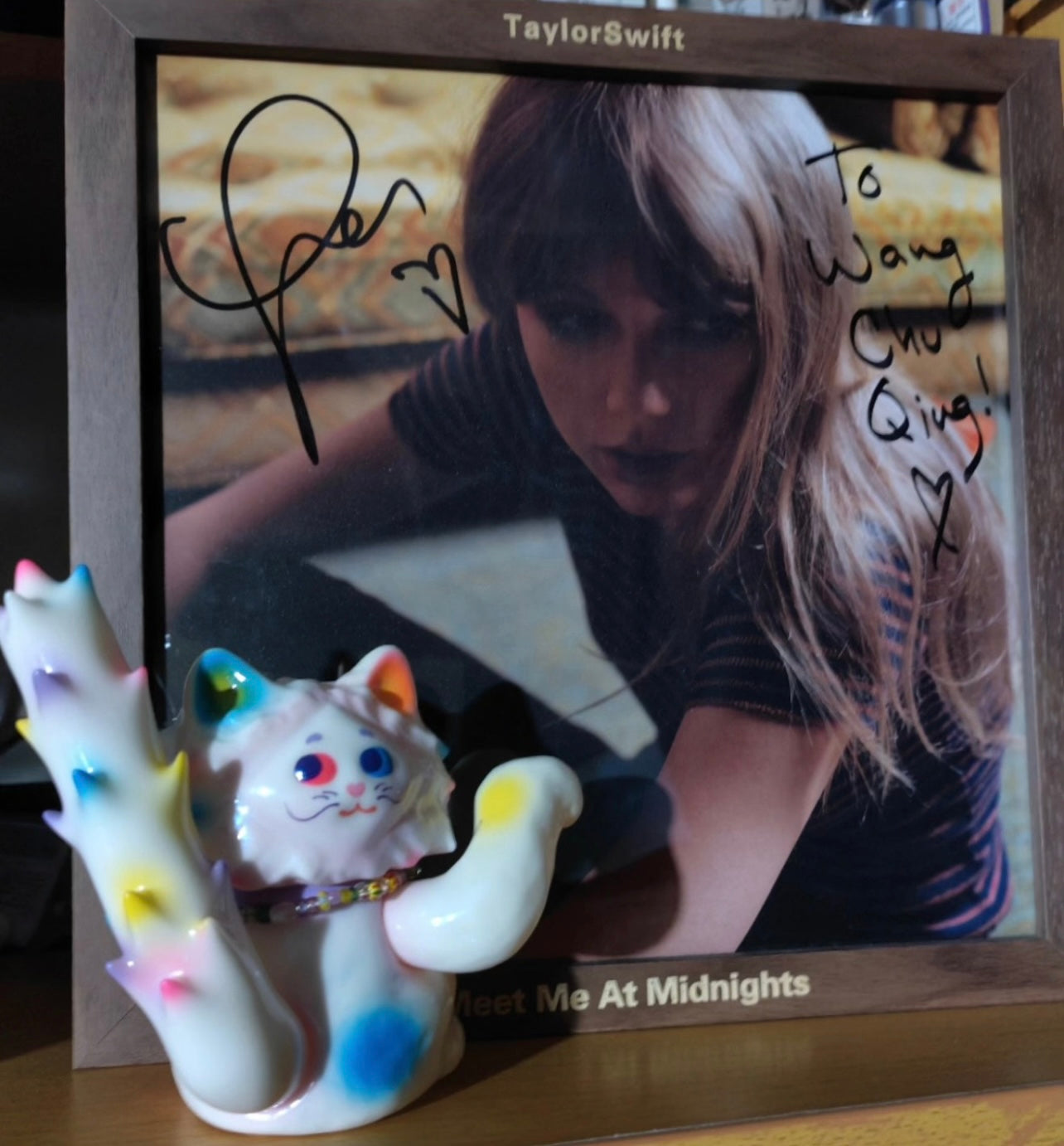 Taylor Swift Midnights Signed Poster To Sign Edition Heart Autograph Like New