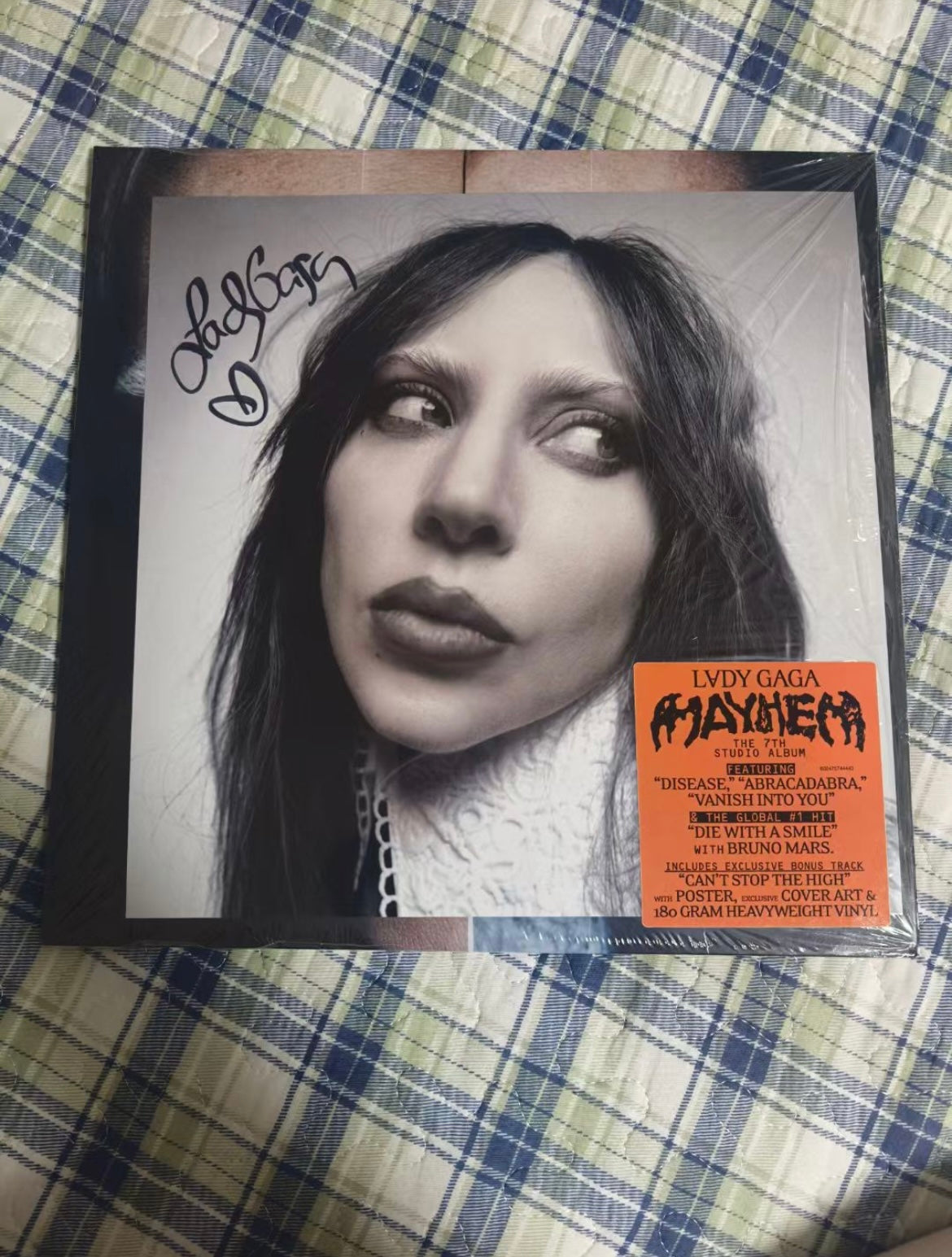 Lady Gaga Mayhem signed special cover edition LP sealed