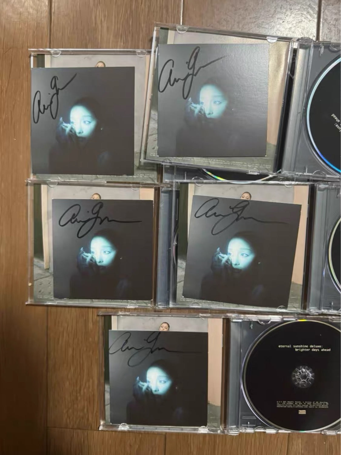 [In Stock] Ariana Grande Autographed/Signed CD - Eternal Sunshine: Brighter Days Ahead Eternal Sunshine Deluxe Edition Signed