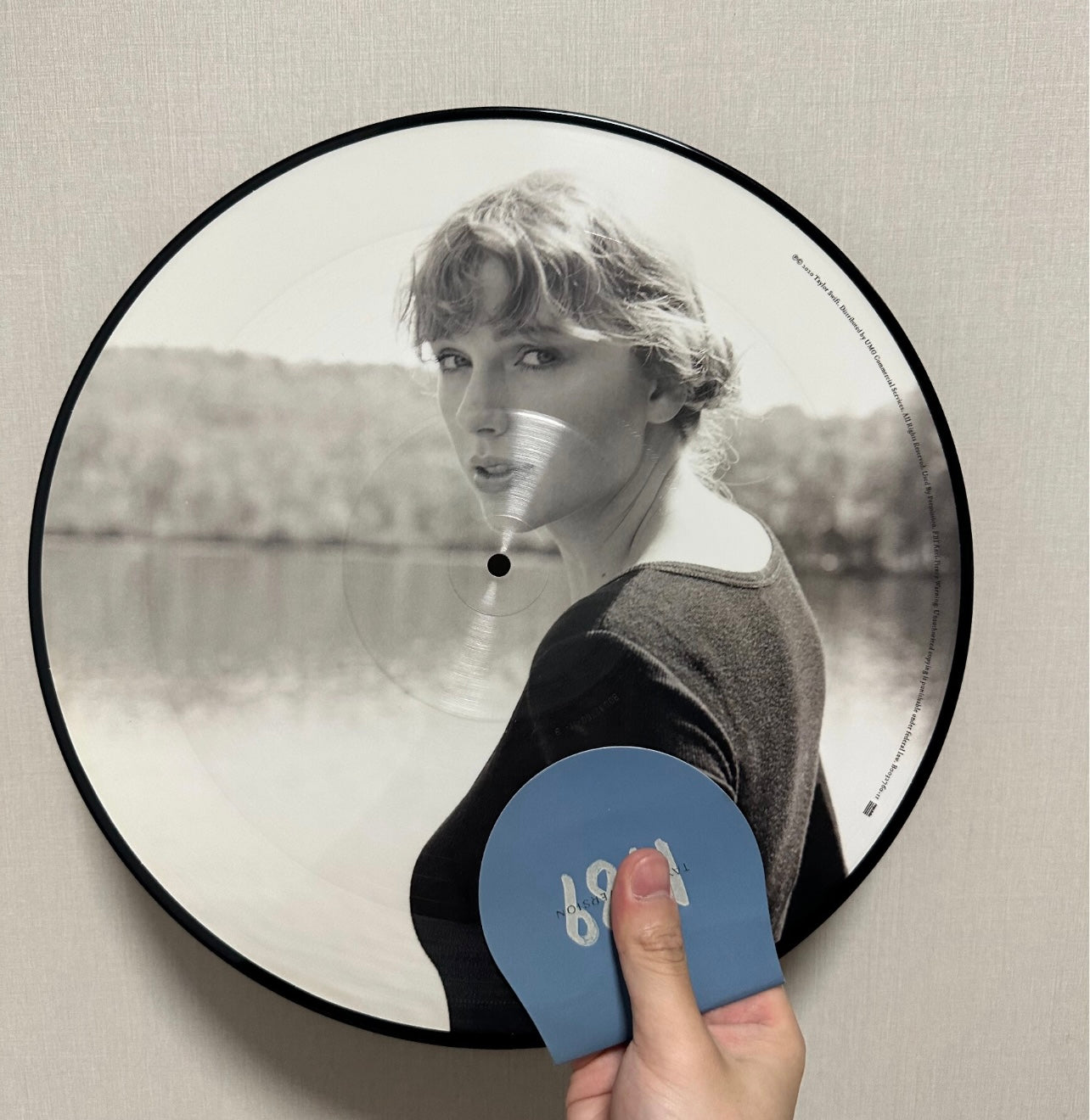 Taylor Swift Folklore Cardigan 12" Picture Disc Limited Edition /13000 Scratched Disc Damaged PVC Read Desc