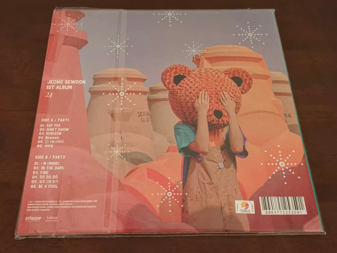 Jeong Sewoon 24 white vinyl LP limited edition with bonus items sealed