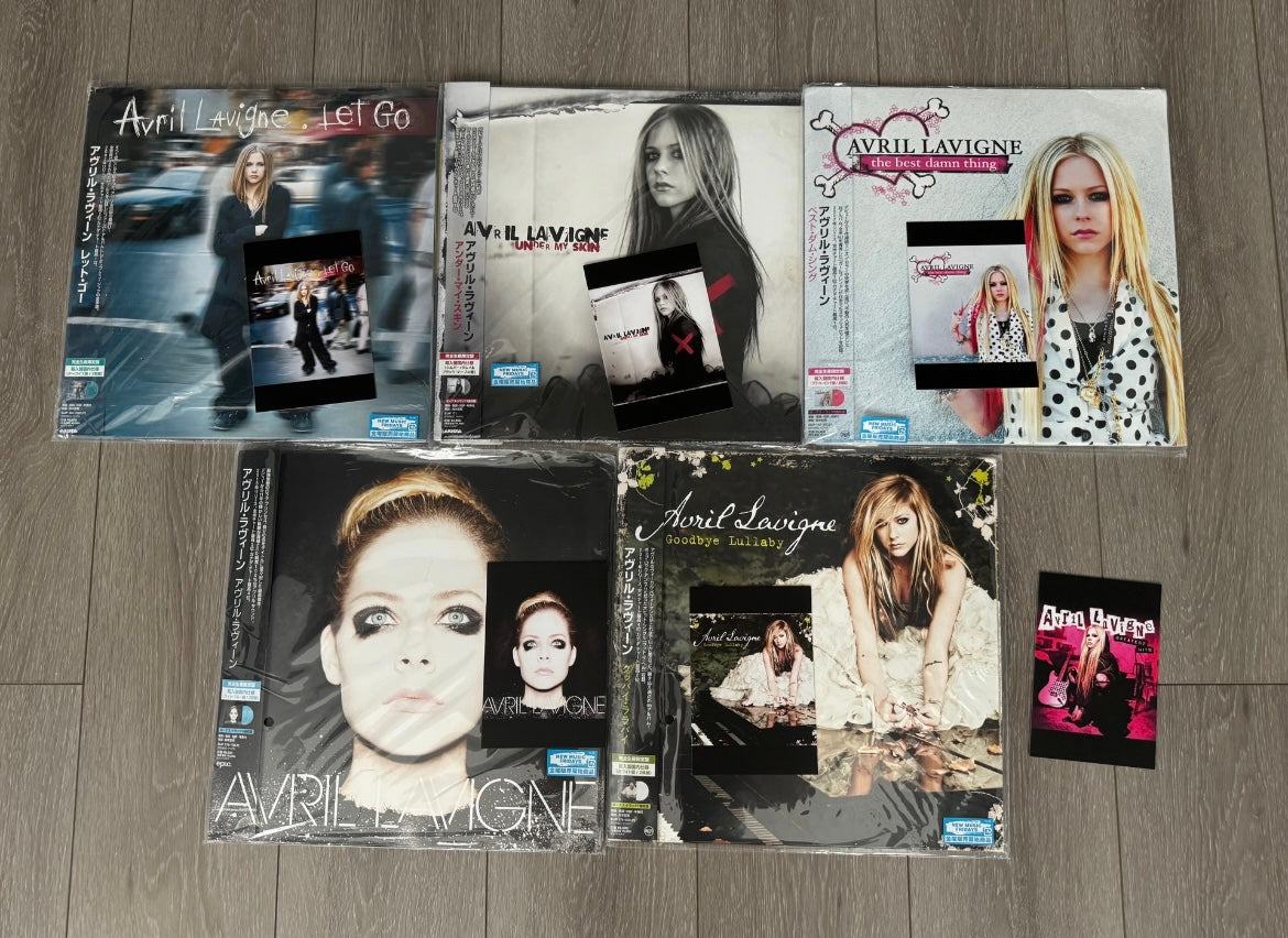 Avril_Lavigne_Japanese_LP_Color_Vinyl_Set_Let_Go_Under_My_Skin_The_Best_Damn_Thing_Limited_Edition