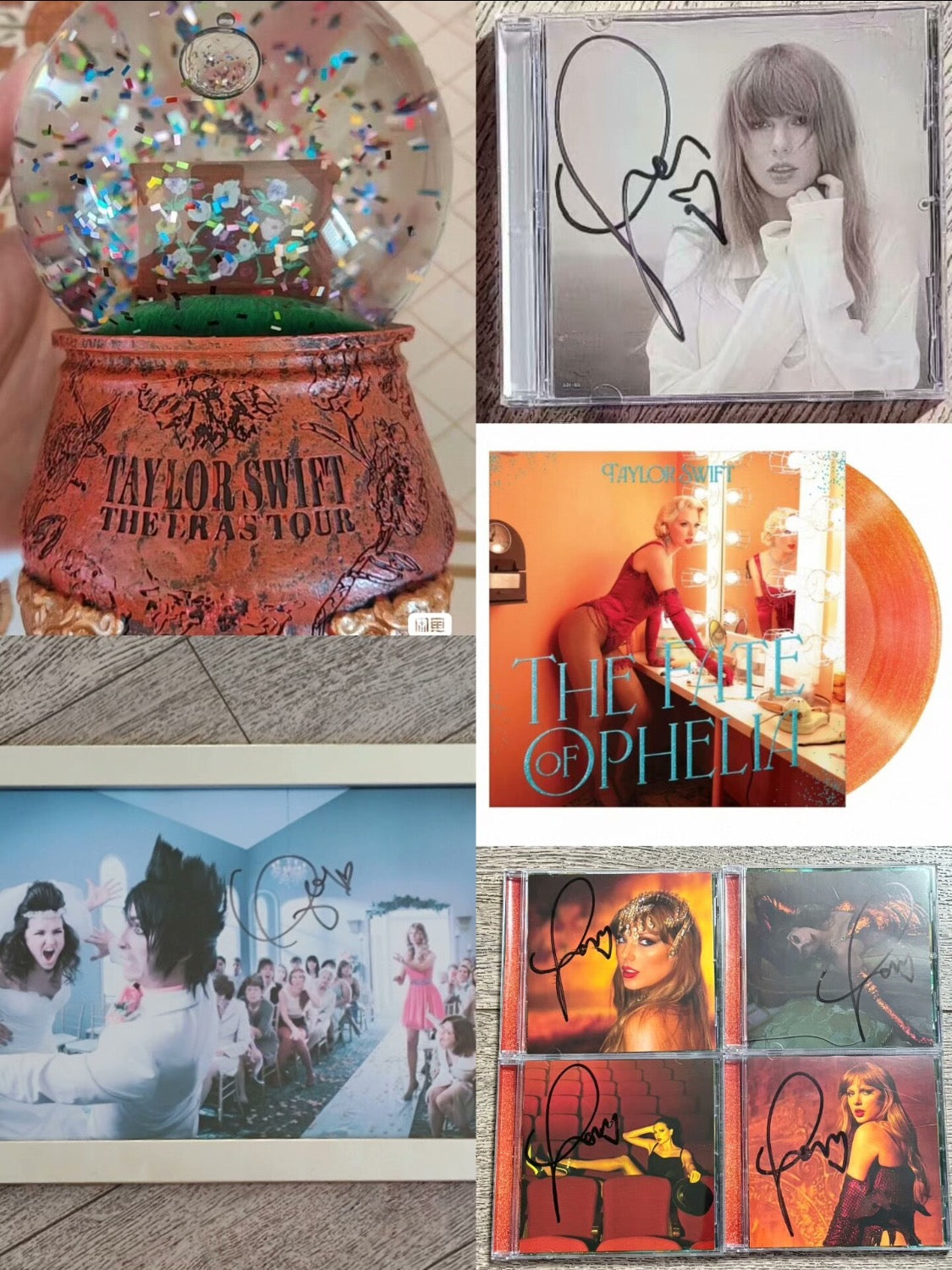Taylor Swift – Signed Bundle Speak Now TTPD Showgirl Ophelia Vinyl