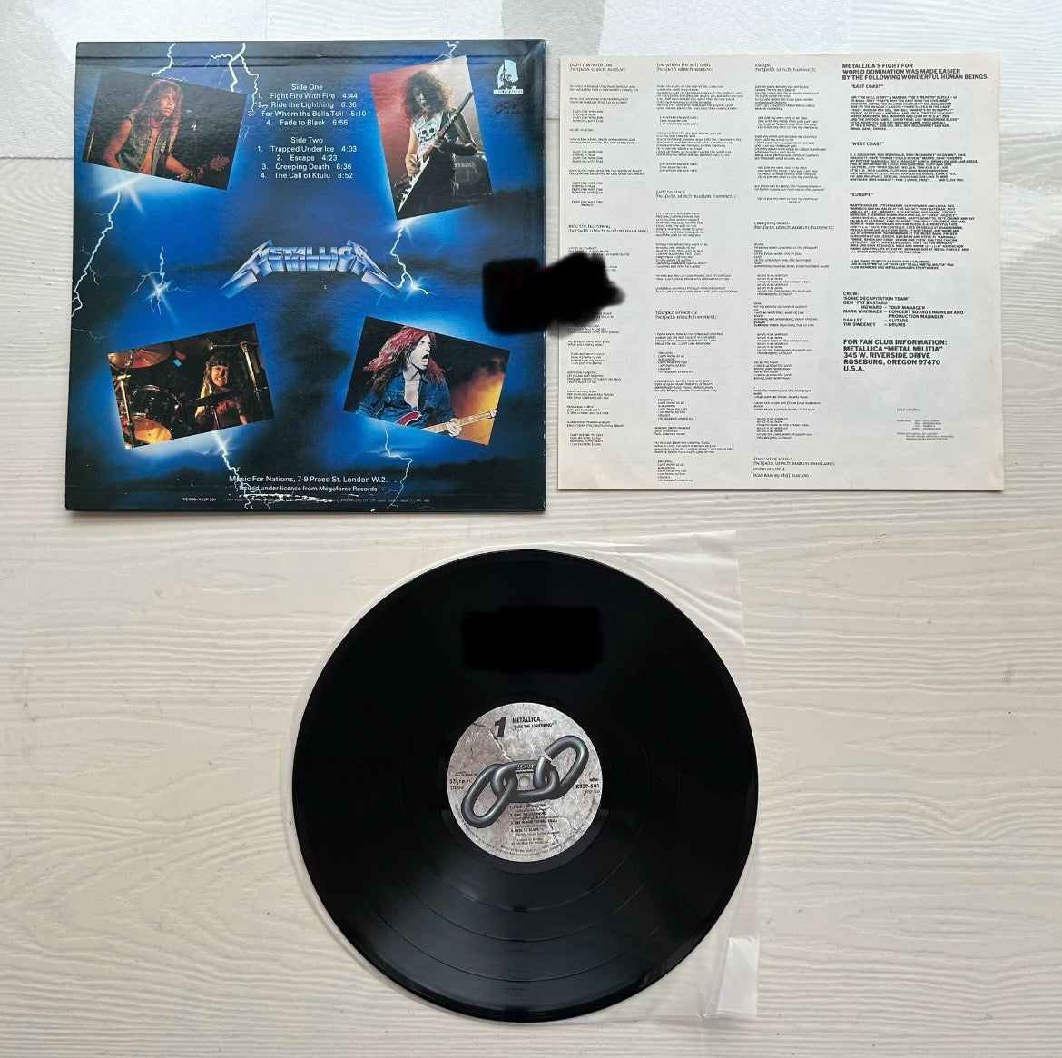 Metallica_Ride_the_Lightning_首版_黑胶_LP