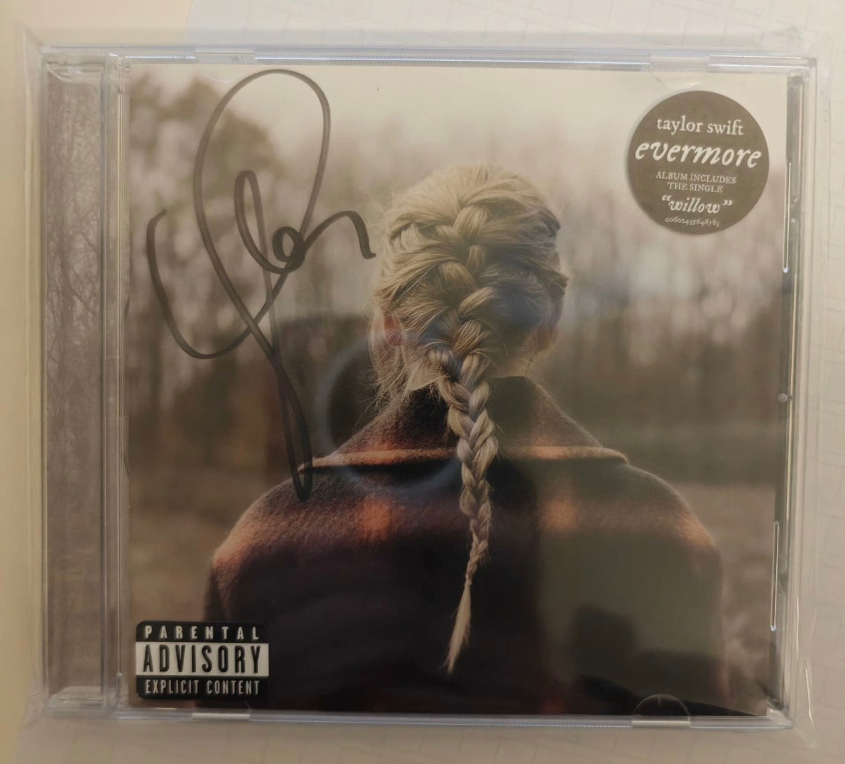 Taylor Swift Evermore Signed CD Insert Open Box Read Desc