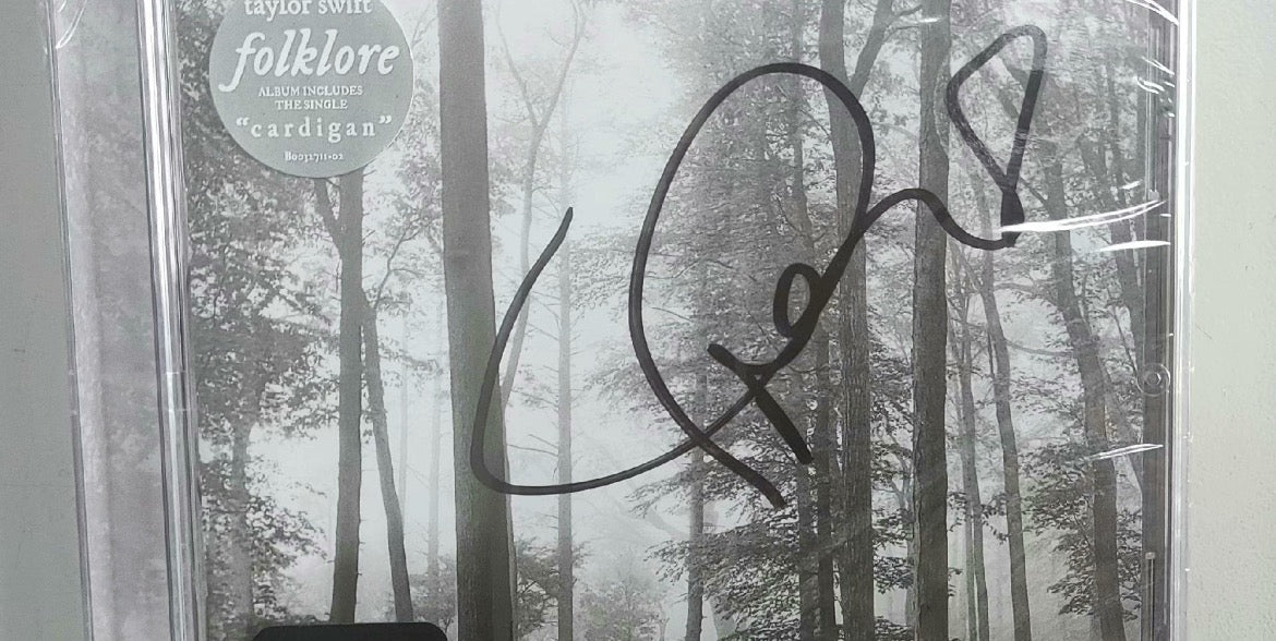 Taylor Swift folklore サインハート行き入り Taylor Swift